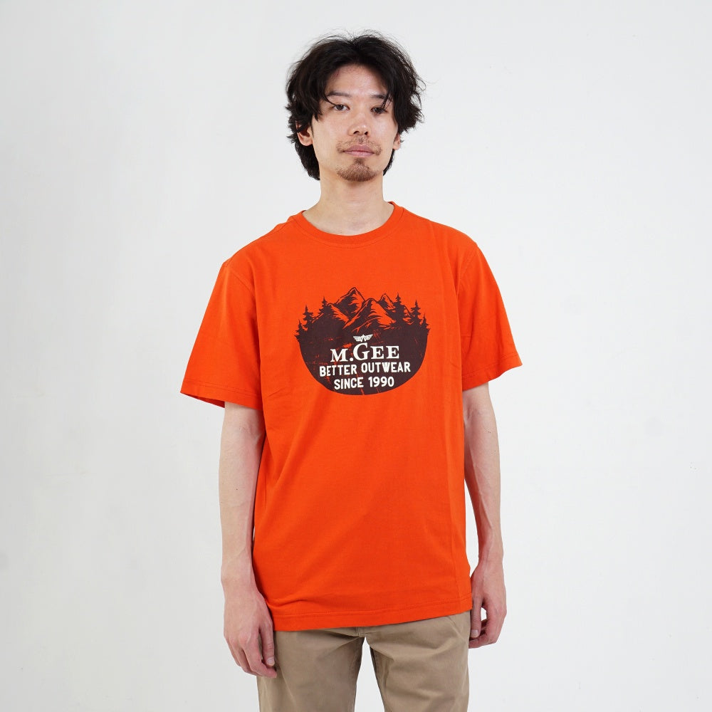 M.Gee Kaos Polos Simple Oblong Pria Mgee Original Cabin C006 Orange