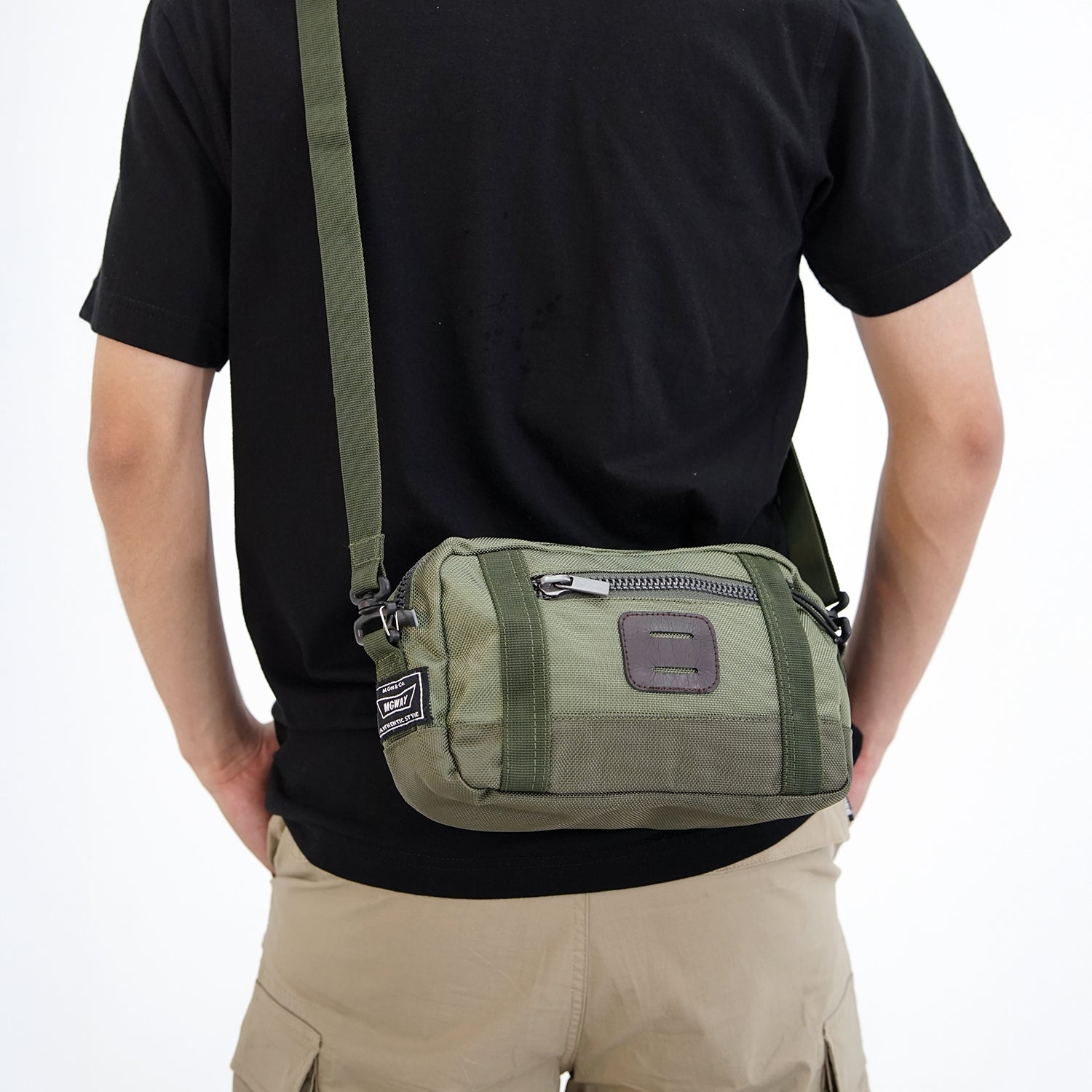 Tas Pinggang Punggung Pria Waistbag Crossbody MGway Mizuki Green 01