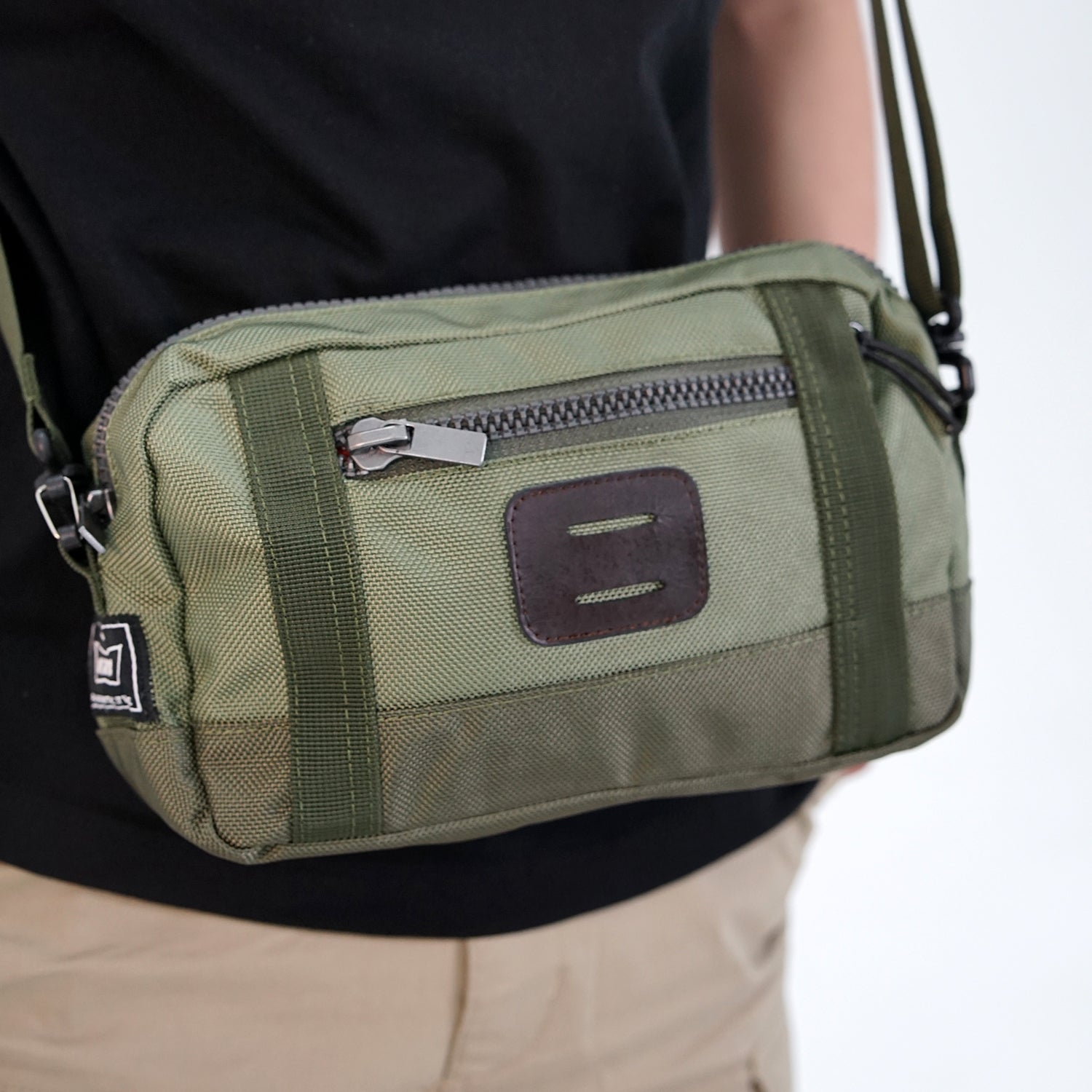 Tas Pinggang Punggung Pria Waistbag Crossbody MGway Mizuki Green 01