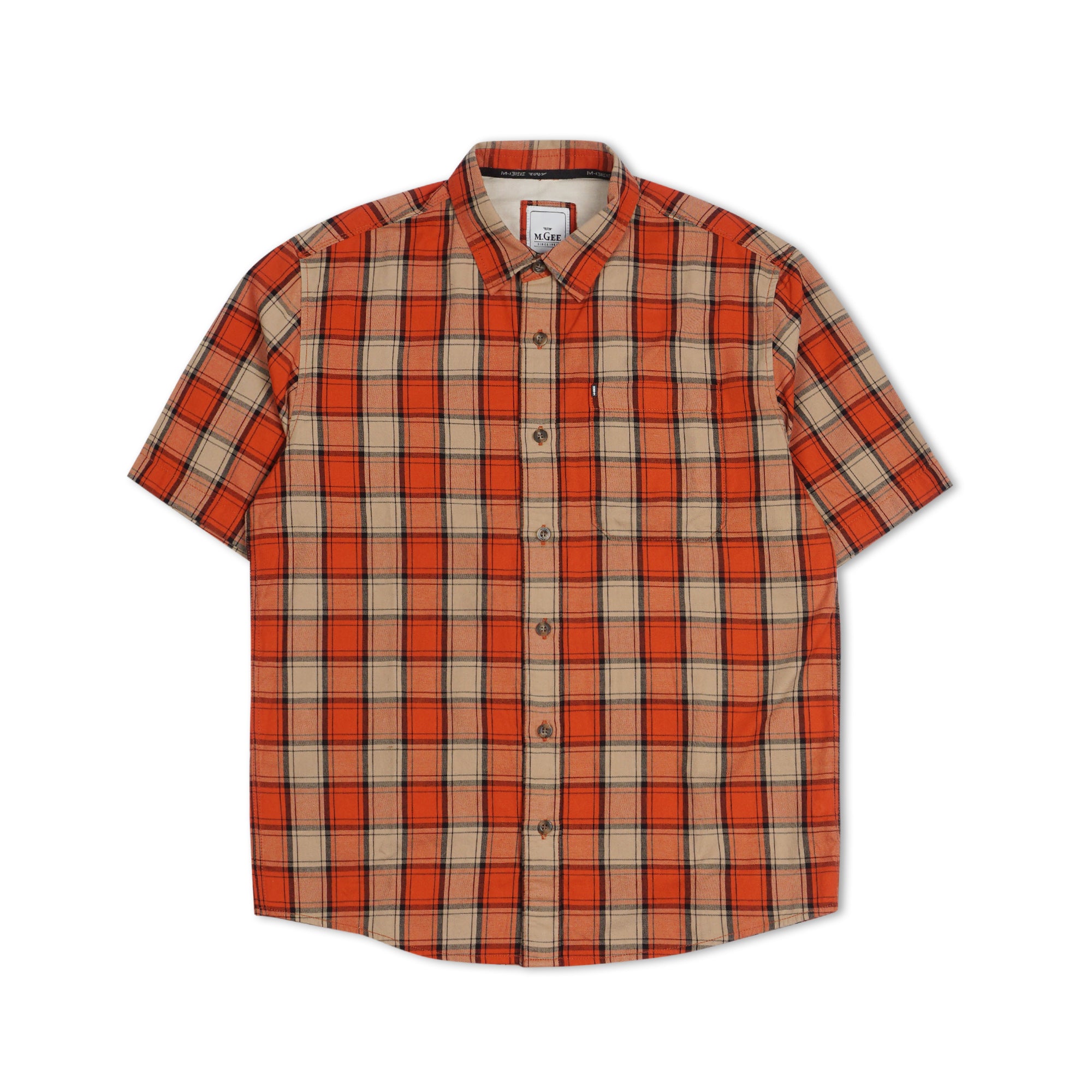 Kemeja Lengan Pendek Alto C143 Orange