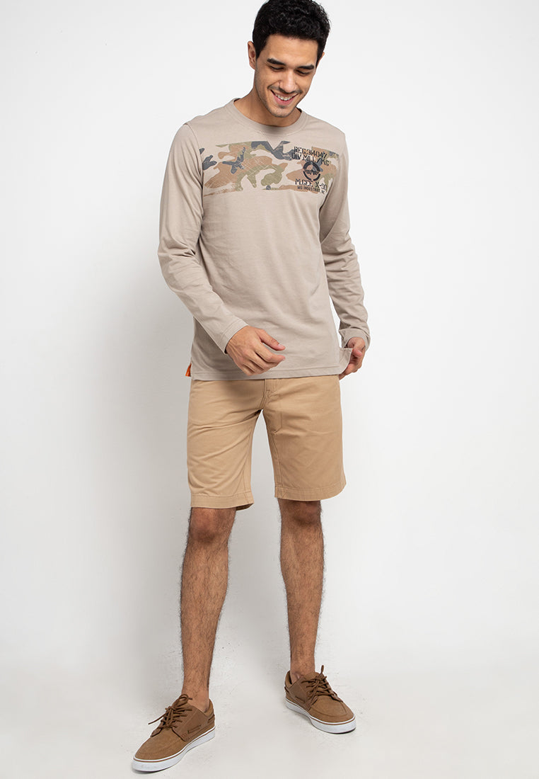 M.Gee - Celana Kargo Pendek - Rico C003 Sand