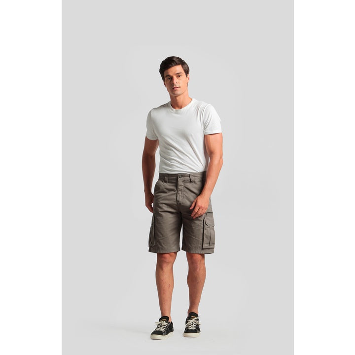 Short Pants Cargo Rows C003 Light Grey