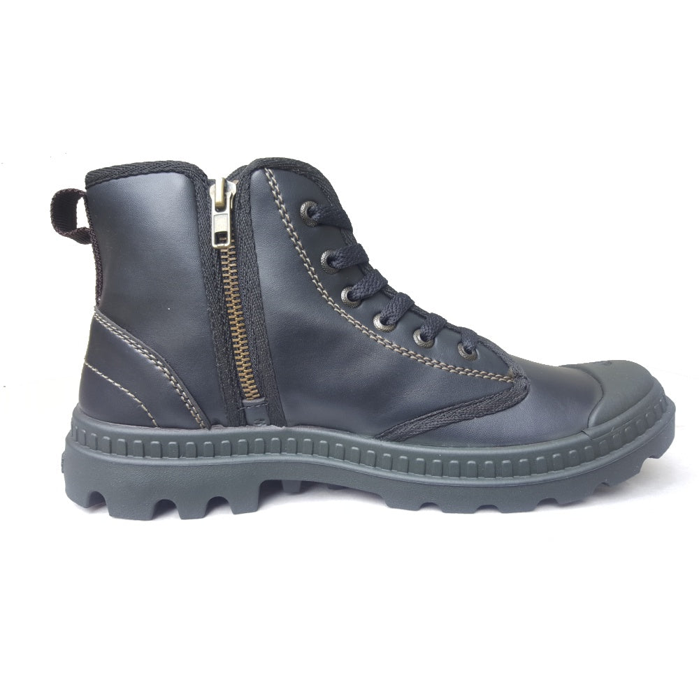 M.Gee Sepatu Pria Ori Tali Resleting Mgee Original MG-COMBAT Hitam