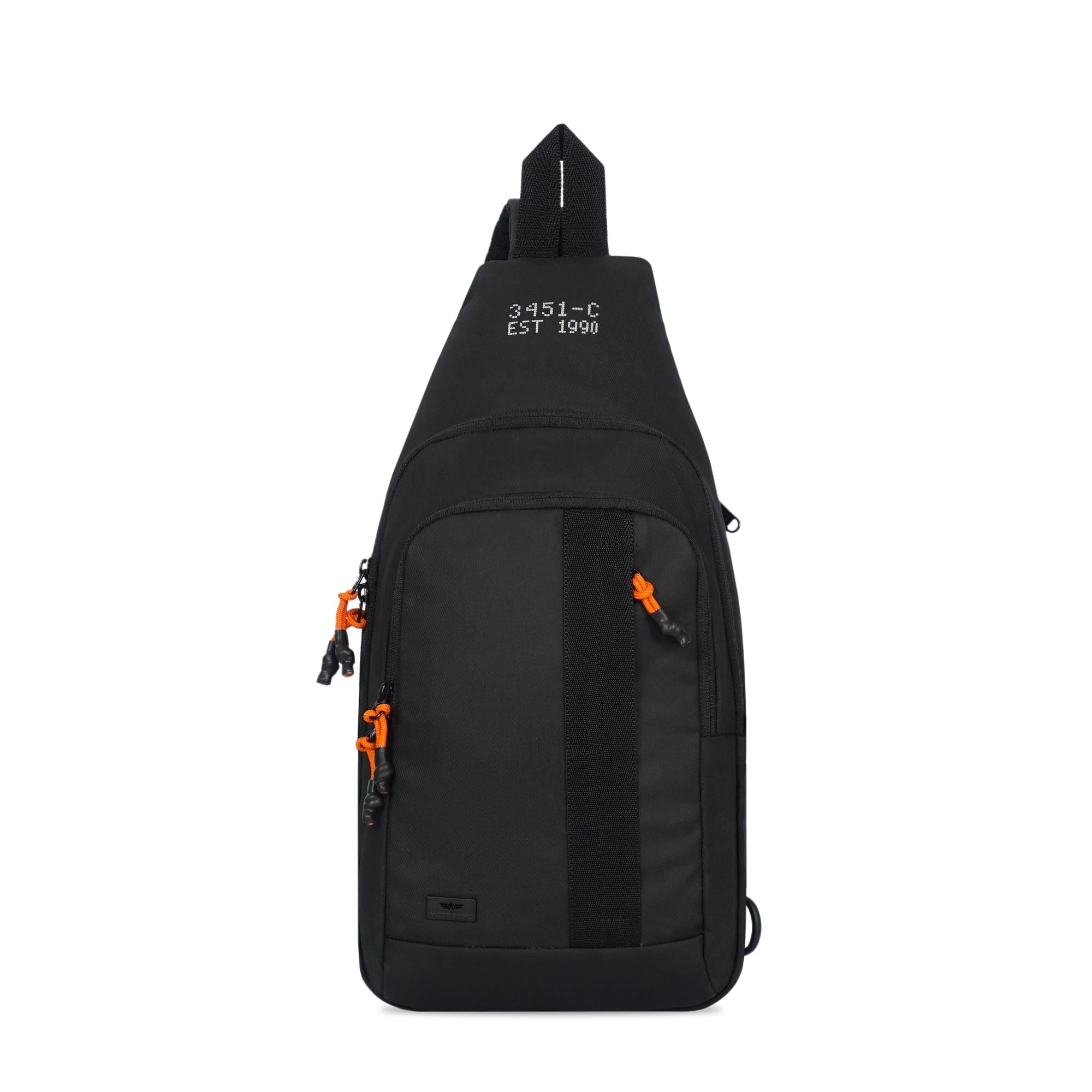 M.Gee Sling Bag Tas Selempang Hitam Mgee Original Strike C003 Black