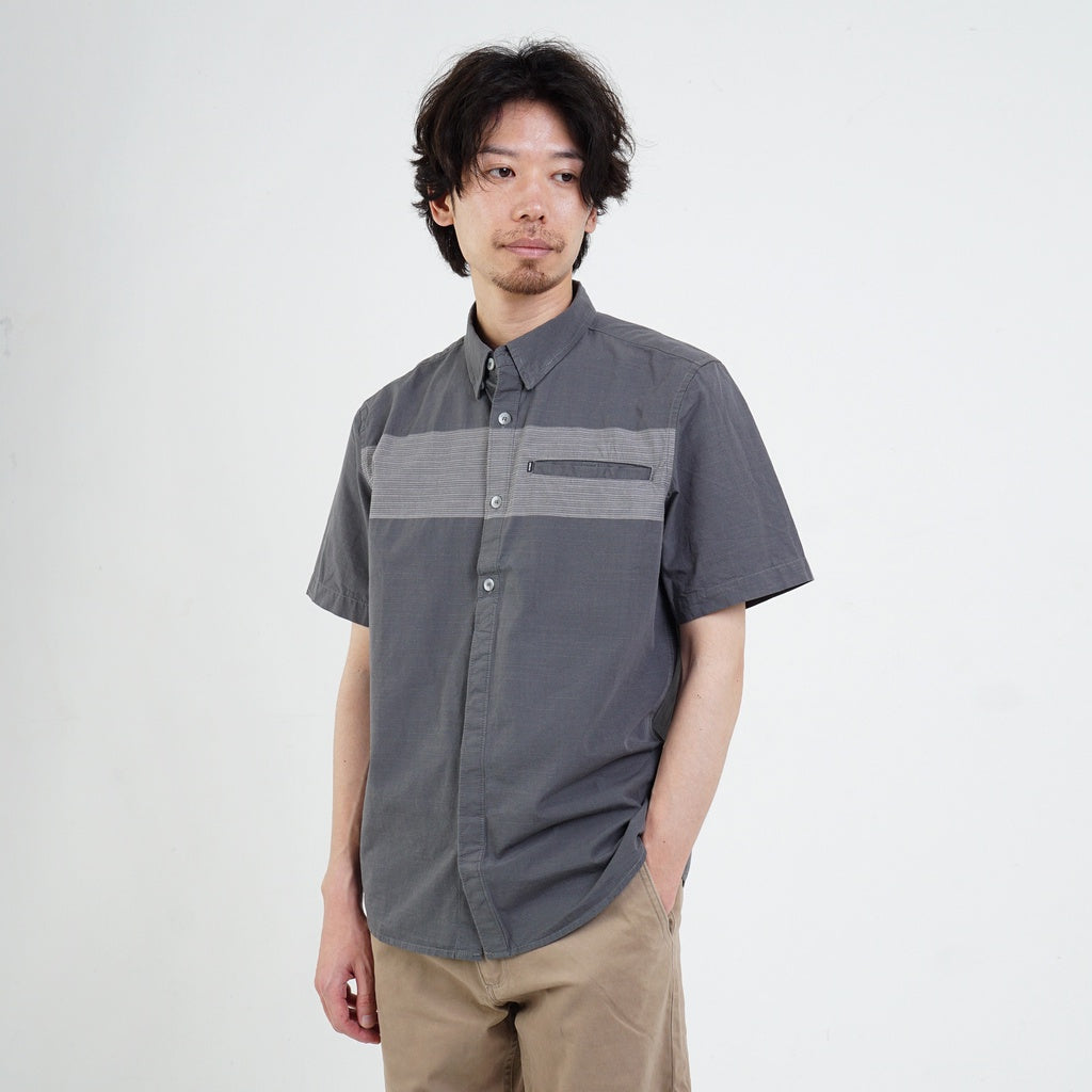M.Gee Kemeja Casual Lengan Pendek Mgee Original Alto C094 Dark Grey