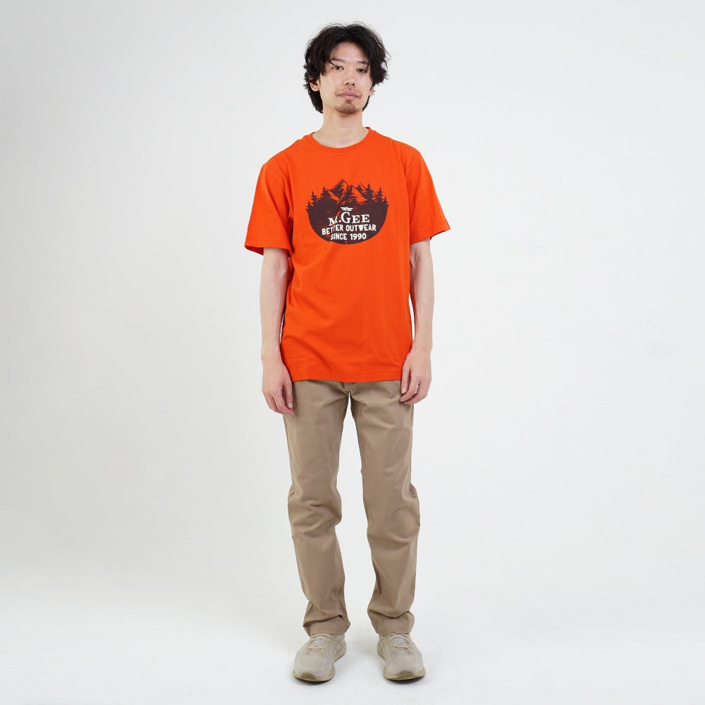 M.Gee Kaos Polos Simple Oblong Pria Mgee Original Cabin C006 Orange