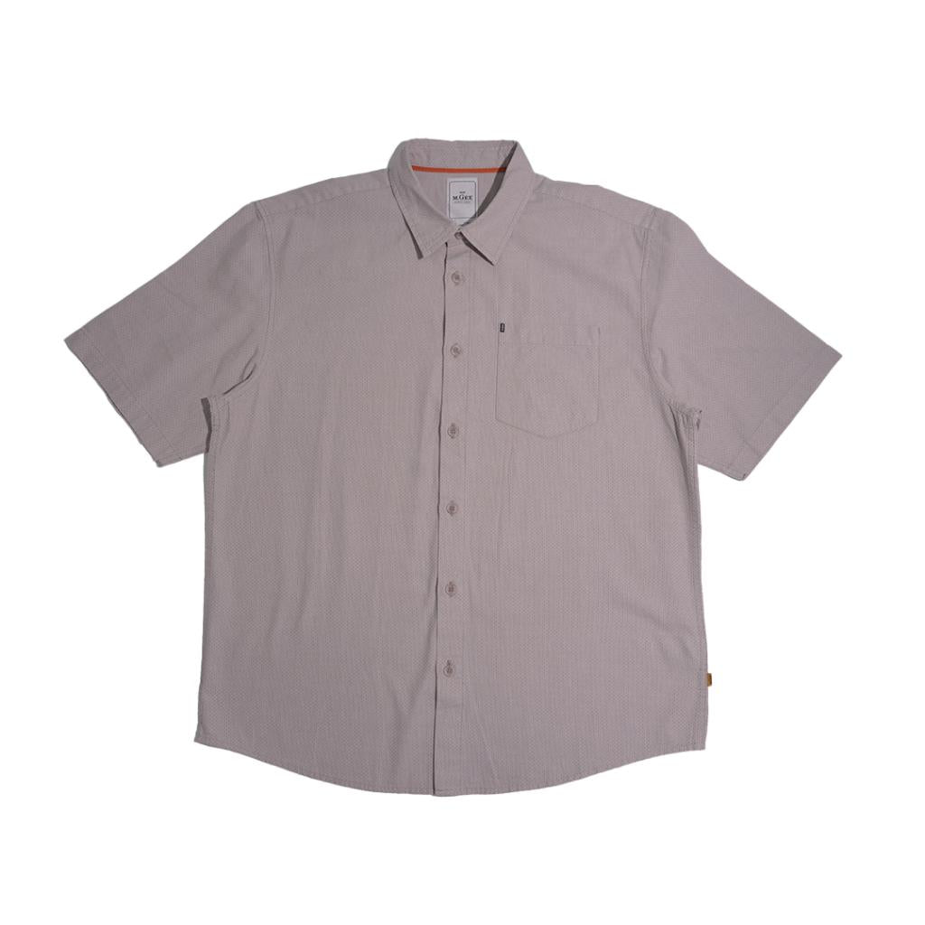 M.Gee Kemeja Casual Lengan Pendek Pria Mgee Original ALTO C115 Cream