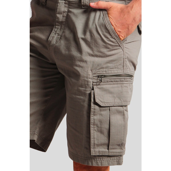 Short Pants Cargo Rows C003 Light Grey