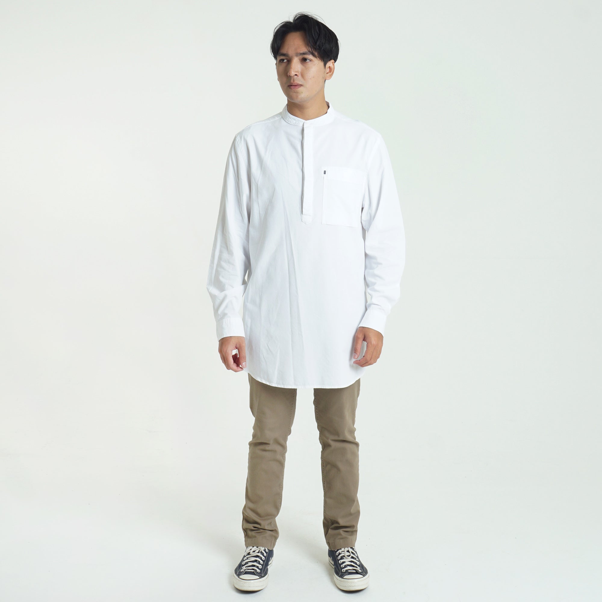 Baju Koko Abram C002 White