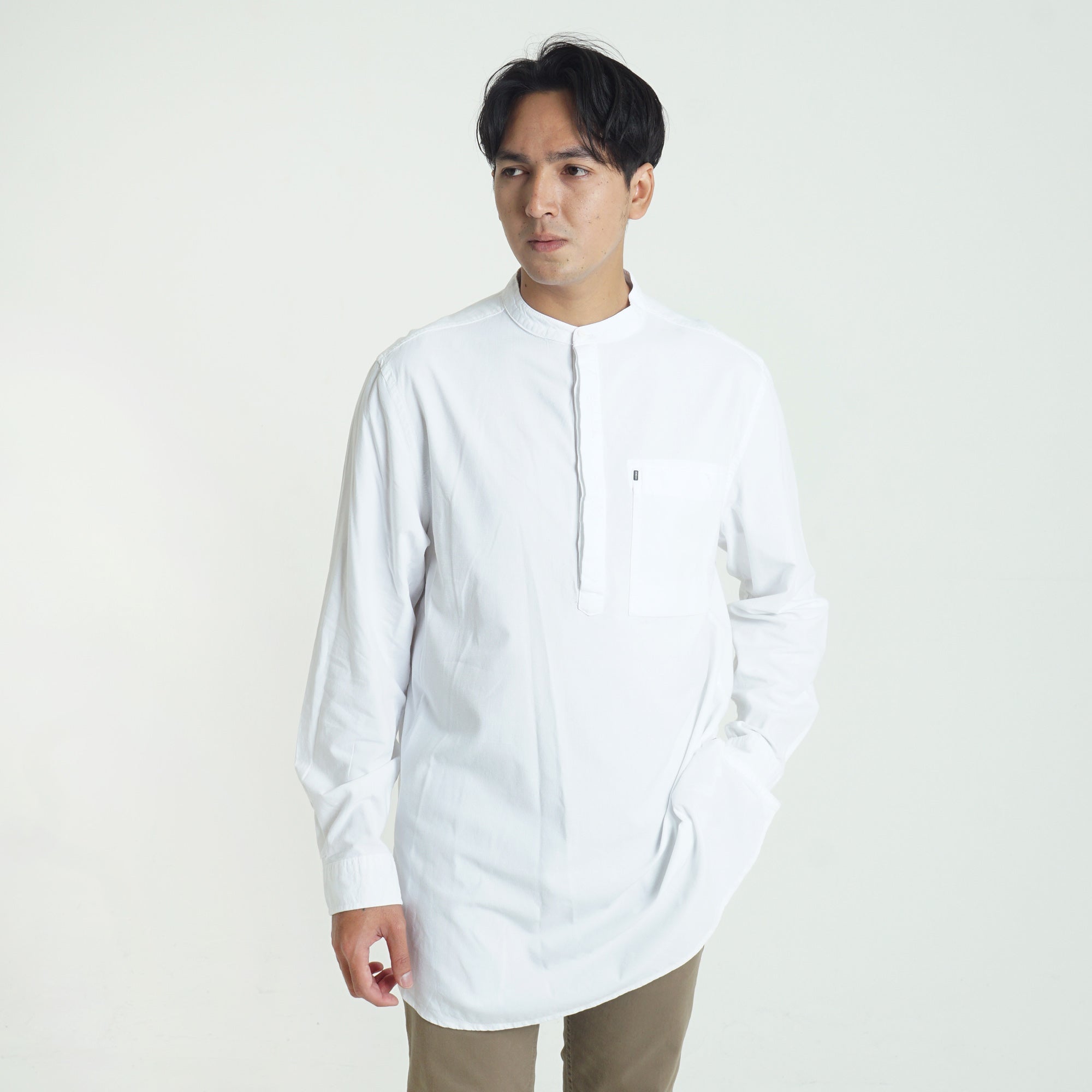 Baju Koko Abram C002 White