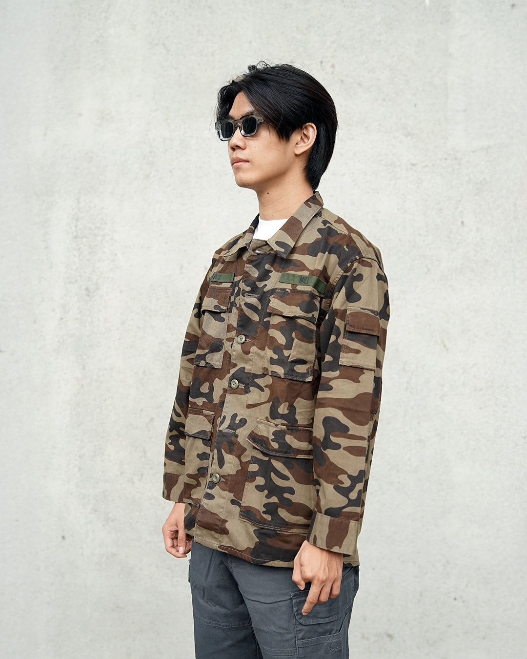 Jacket Shirt Chinzu C004 Olive