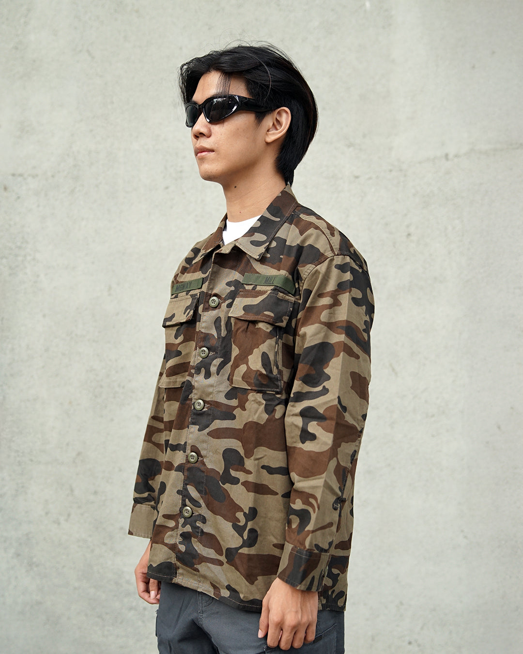 Jacket Shirt Army MGWay Chou C003 Olive