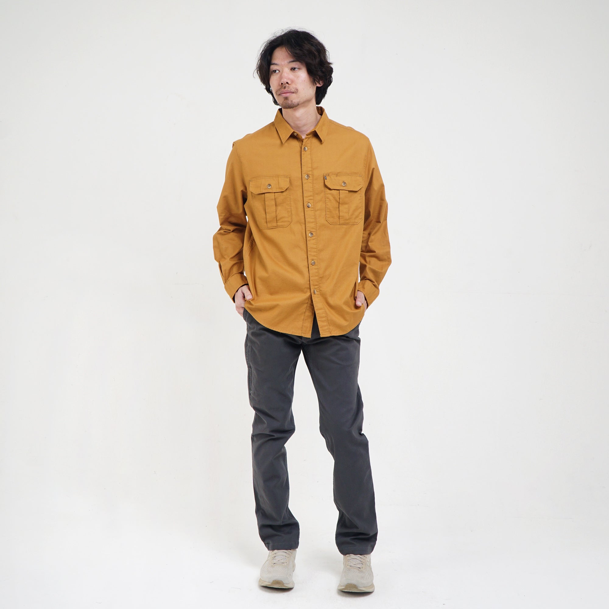 Shirt Long Sleeve Outdoor CAMPER YELLOW