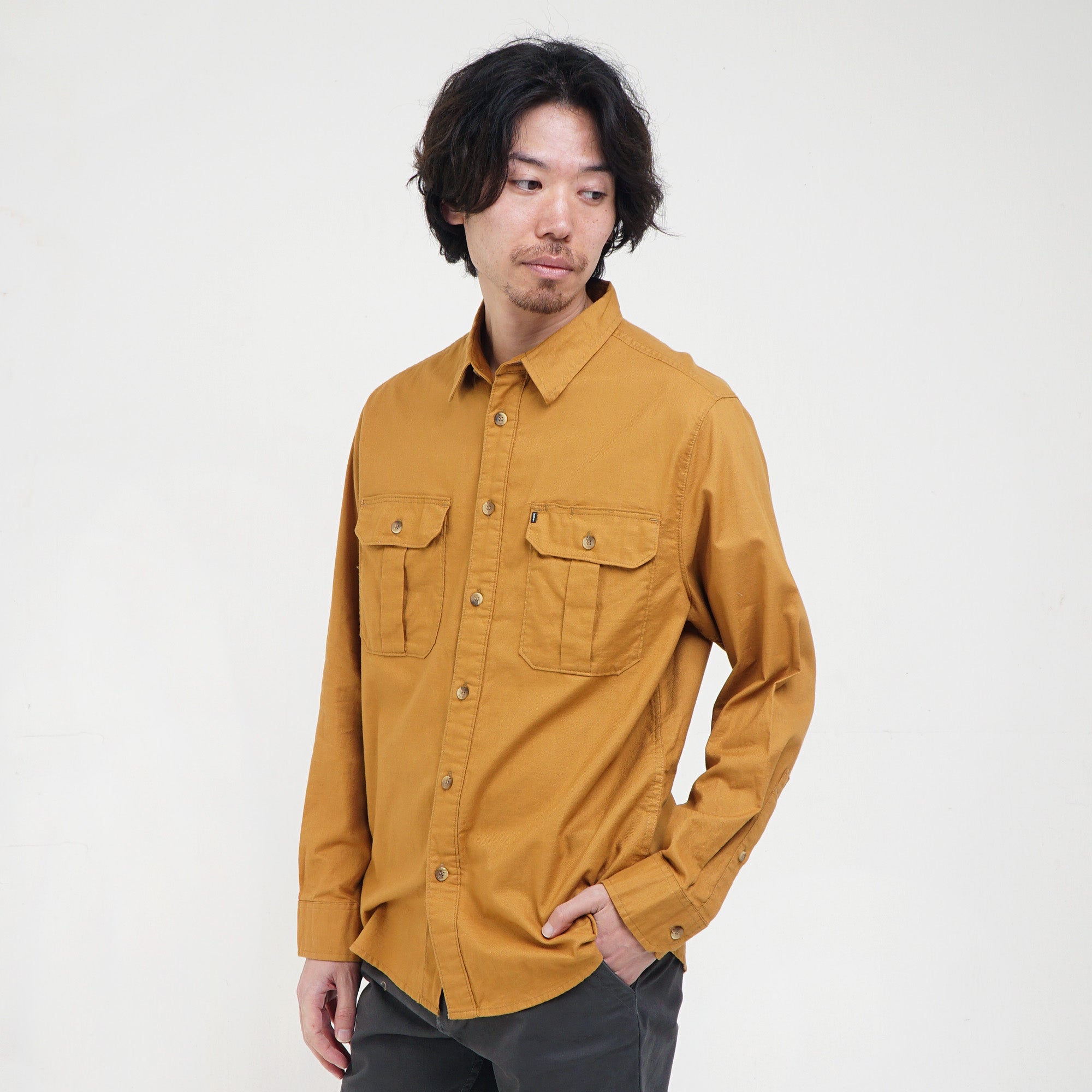 Shirt Long Sleeve Outdoor CAMPER YELLOW