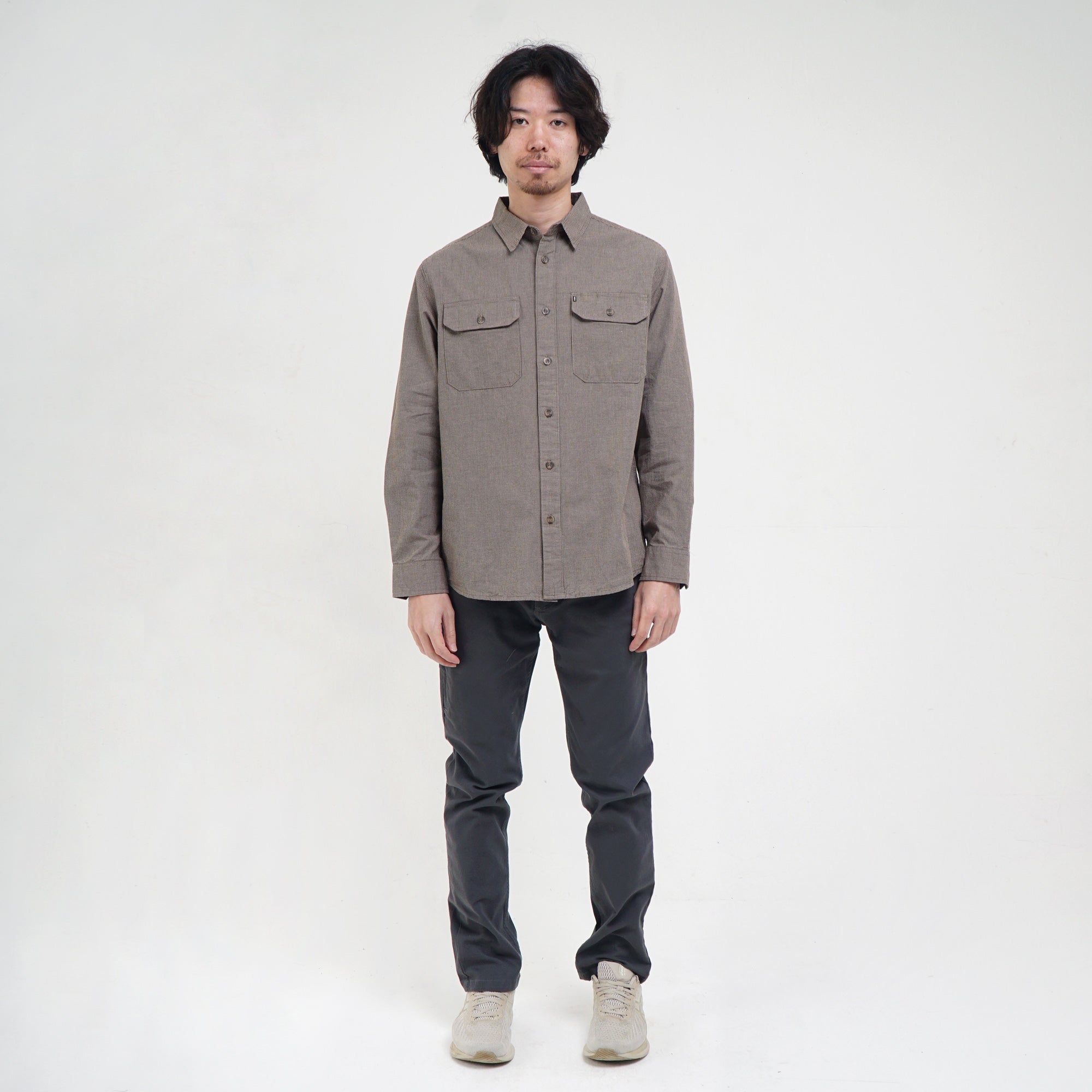 Shirt Long Sleeve Outdoor CAMPER BROWN Shirt