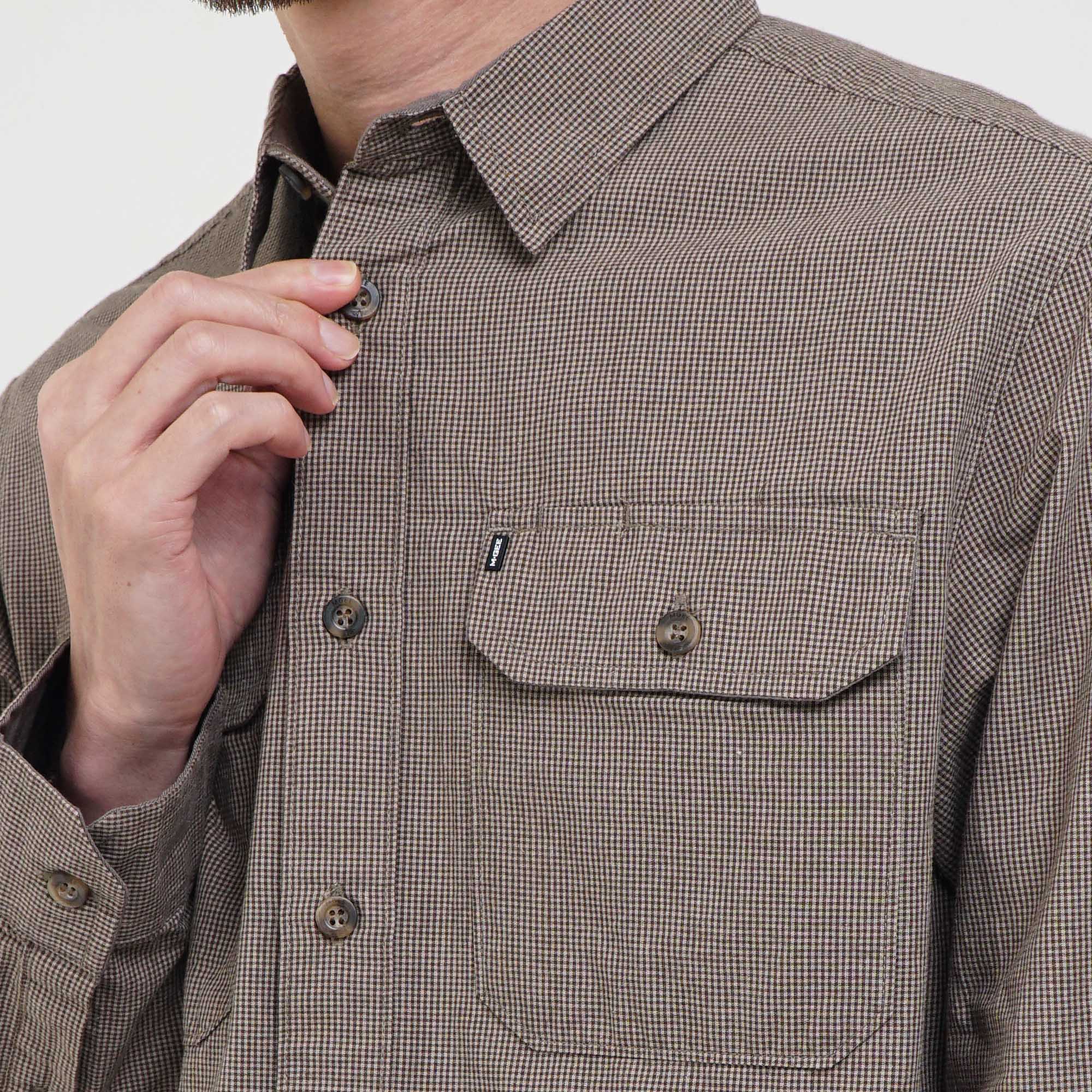 Shirt Long Sleeve Outdoor CAMPER BROWN Shirt