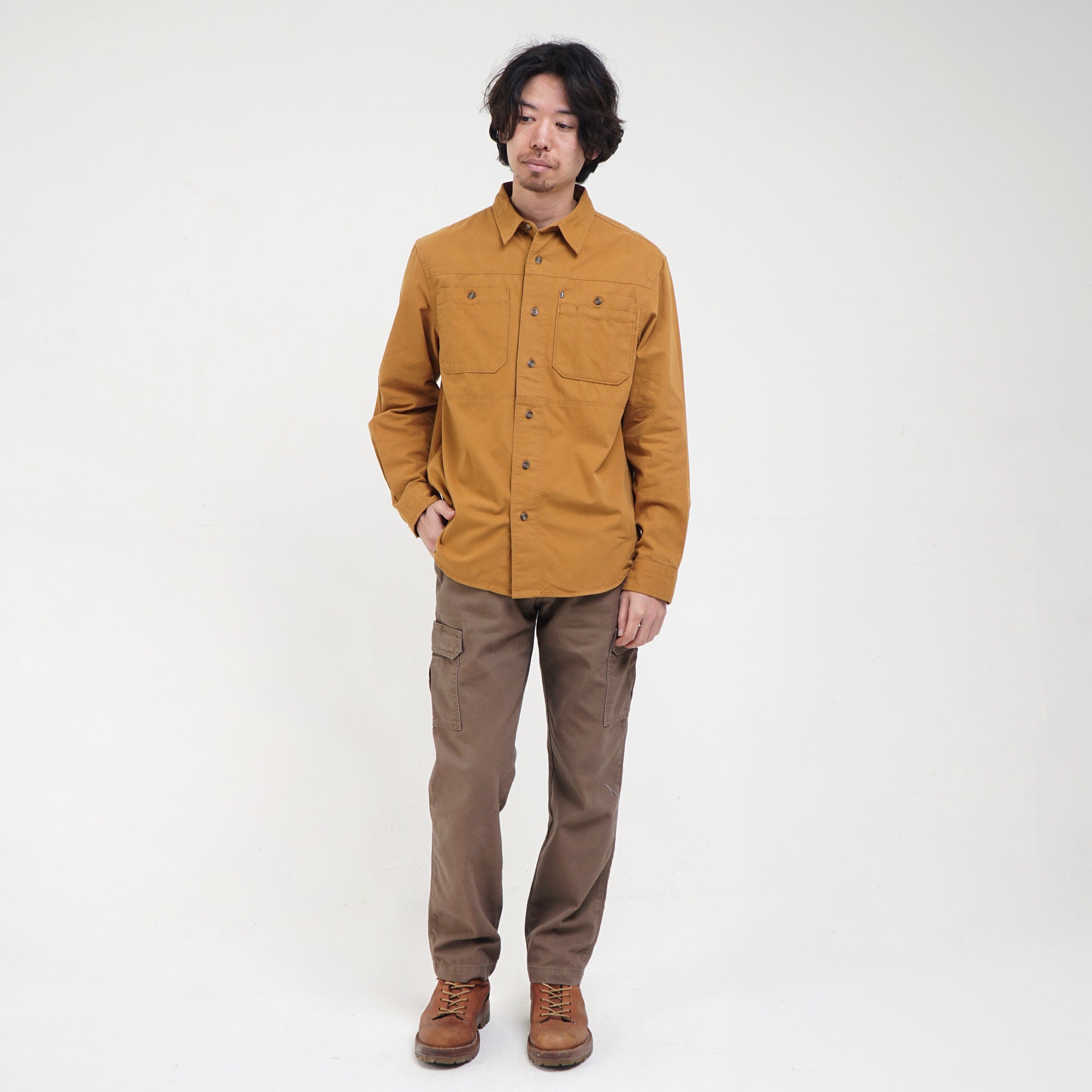 Kemeja Lengan Panjang CAMPER C013 YELLOW