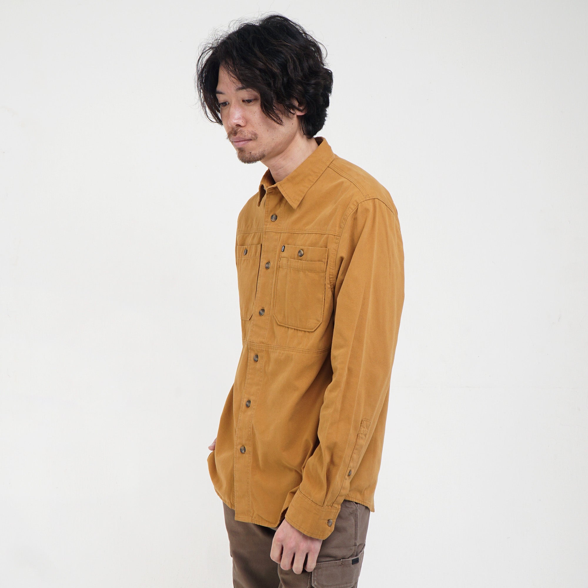 Kemeja Lengan Panjang CAMPER C013 YELLOW