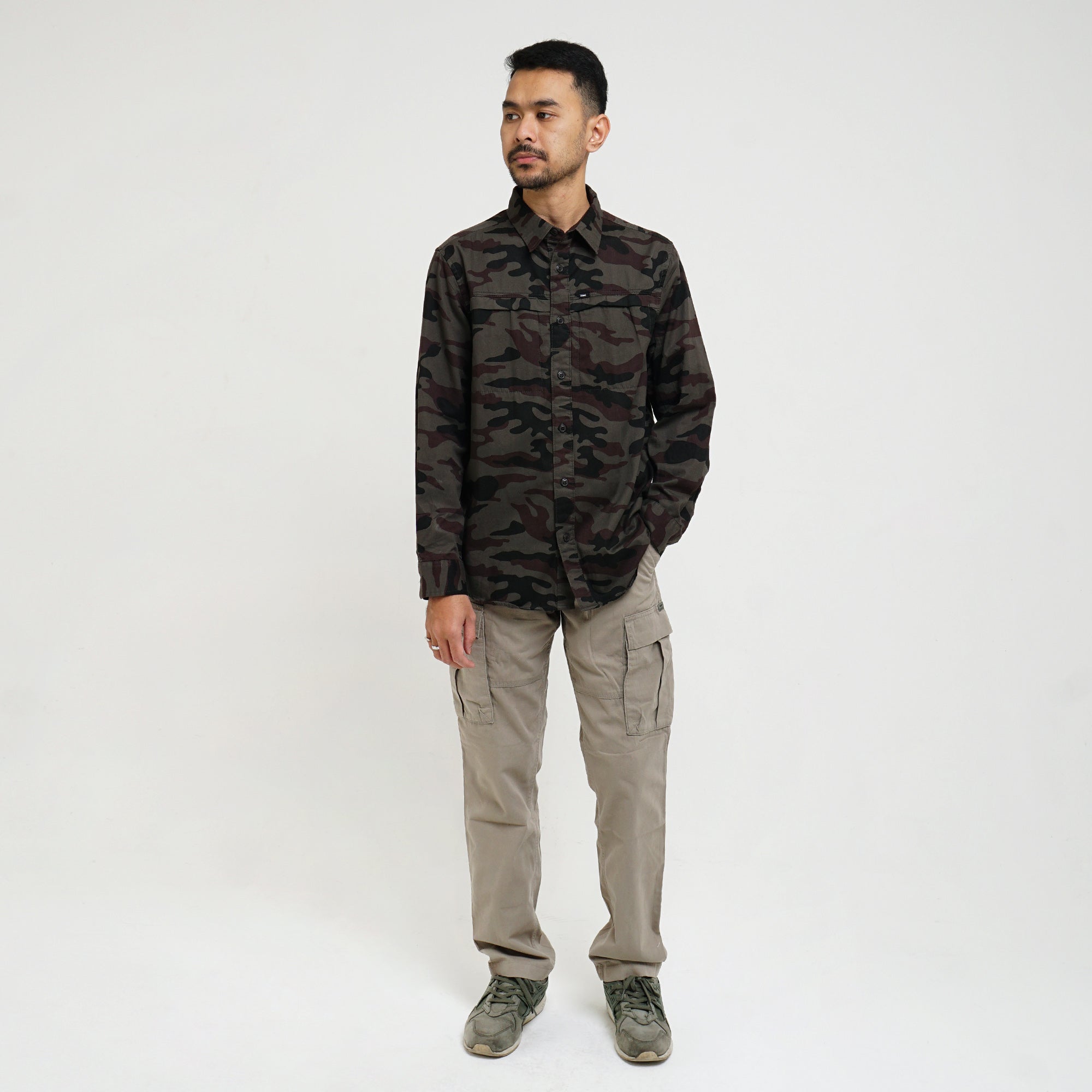 Shirt Long Sleeve CAMPER 19 DK GREEN