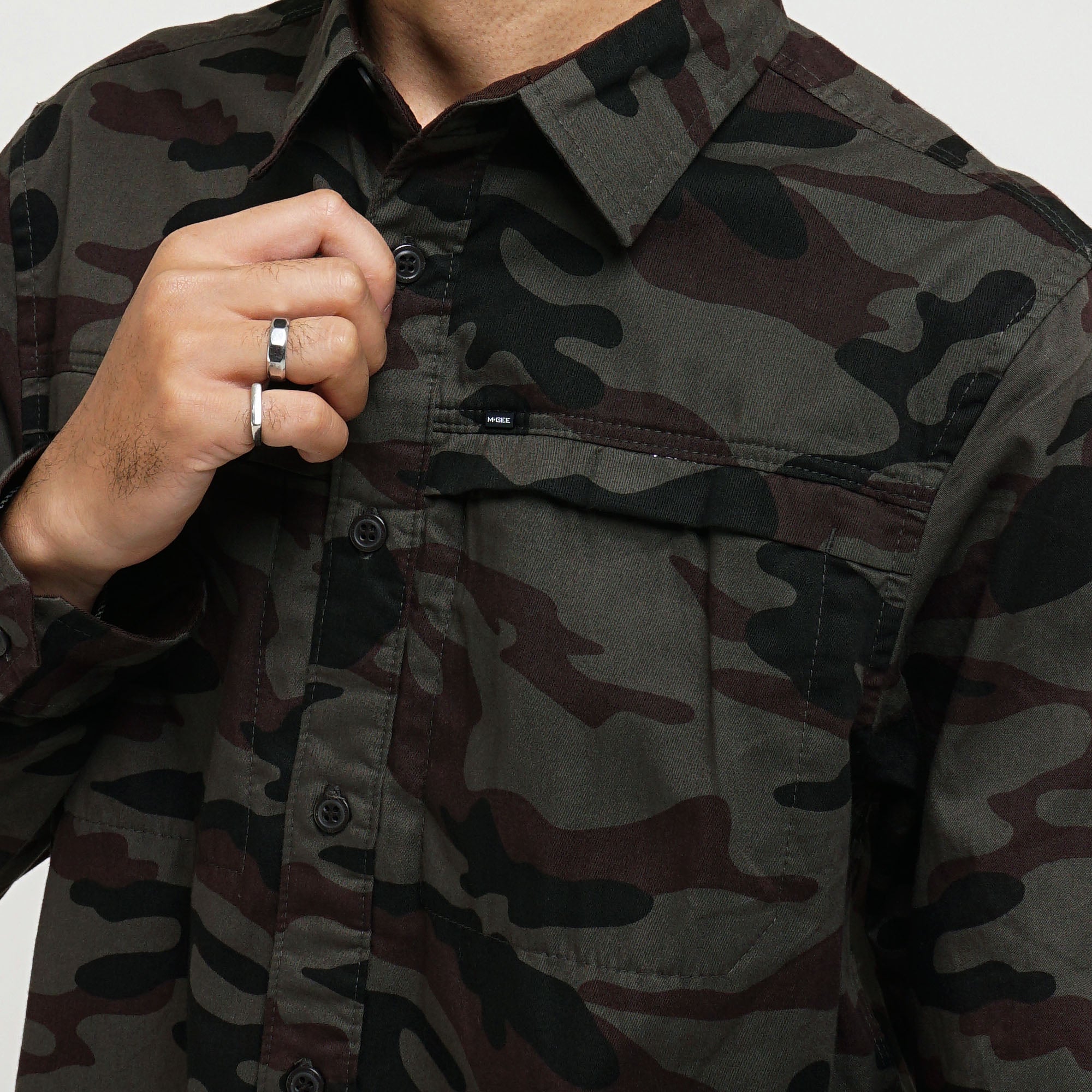 Shirt Long Sleeve CAMPER 19 DK GREEN