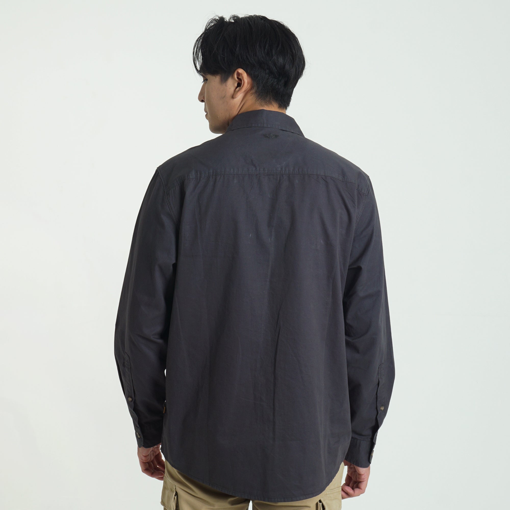 Kemeja Lengan Panjang CAMPER C020 Dark Grey