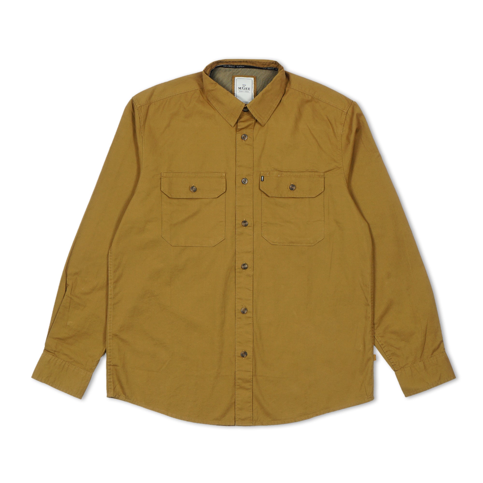 M.Gee Kemeja Pria Lengan Panjang Outdoor Mgee Camper C020 Light Brown