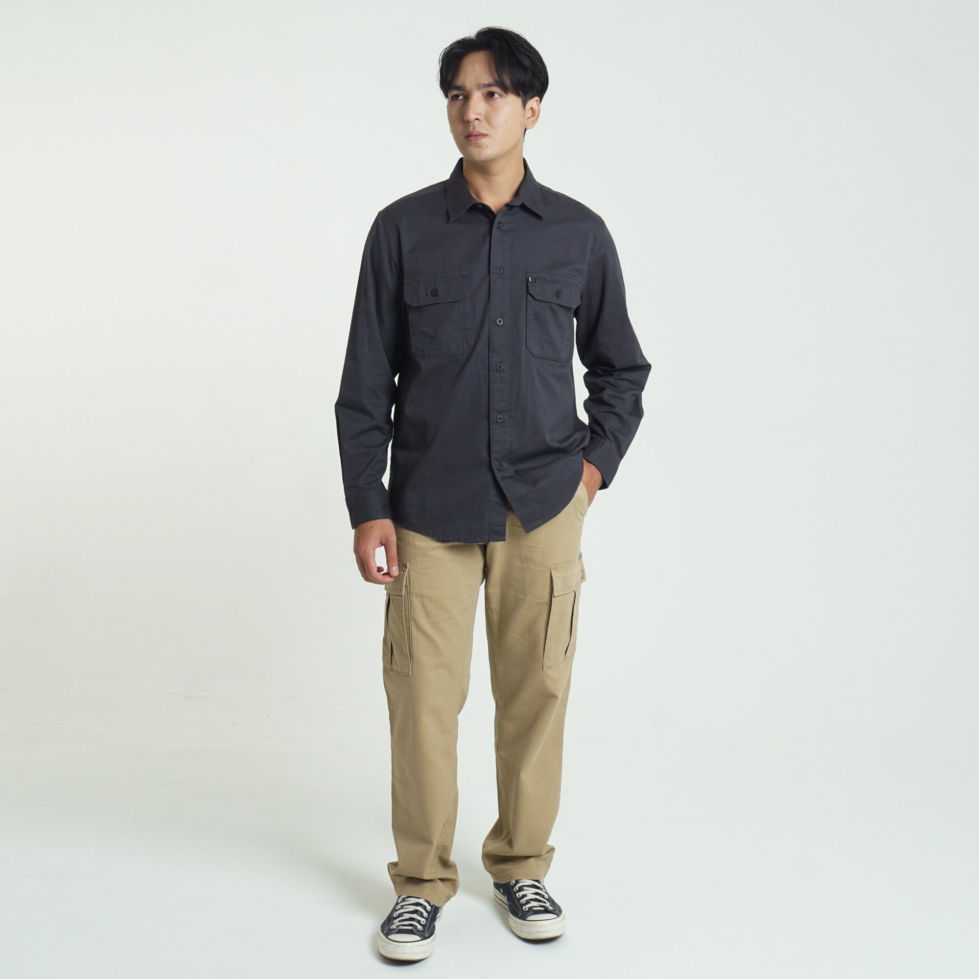 Long Sleeved Shirt CAMPER Dark Grey