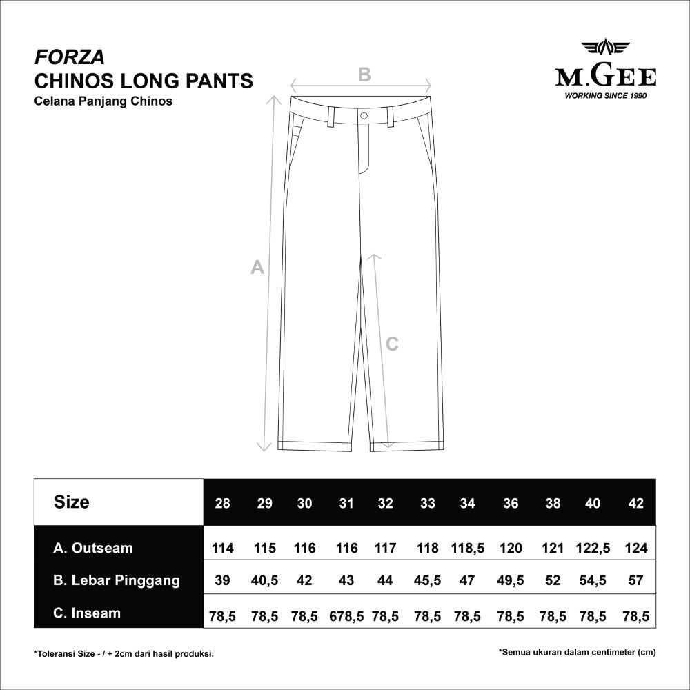 Celana Chinos Panjang Forza C044 Grey