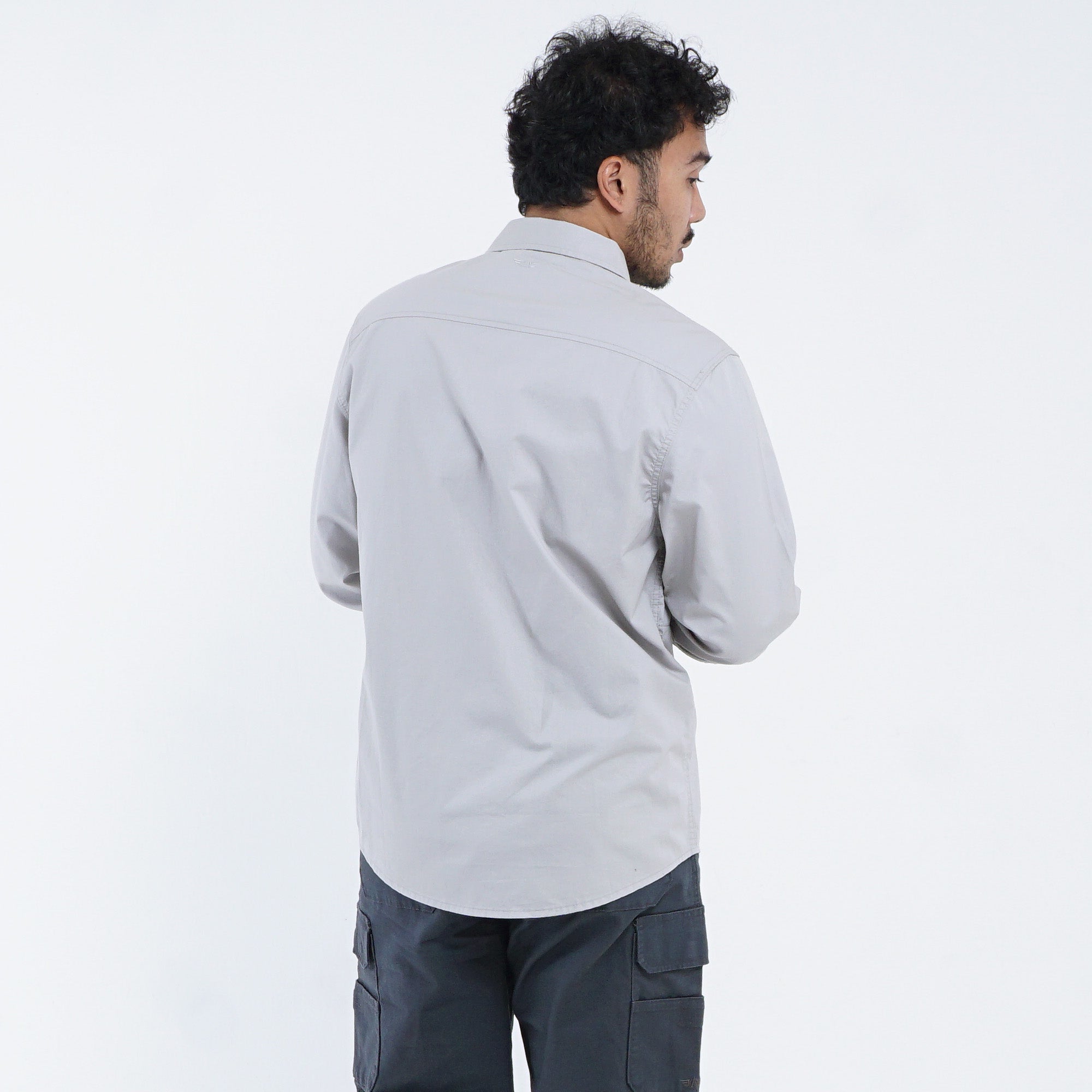 Shirt Long Sleeve C068 Light Grey