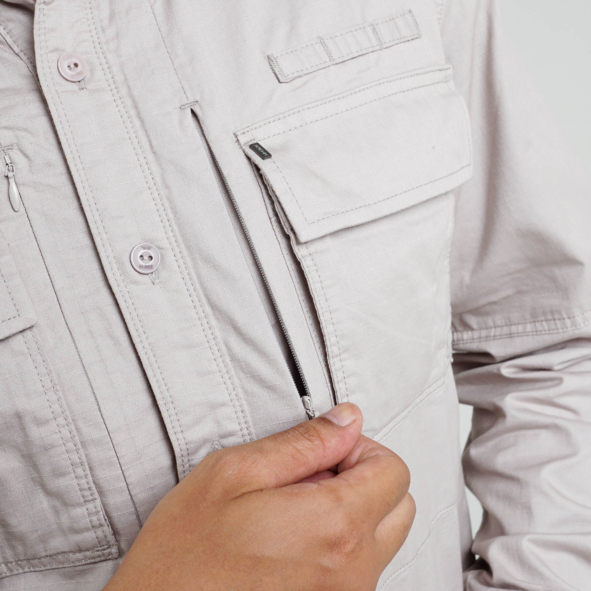 M.Gee Kemeja Kerja Outdoor Lengan Panjang GORDON C072 Light Khaky