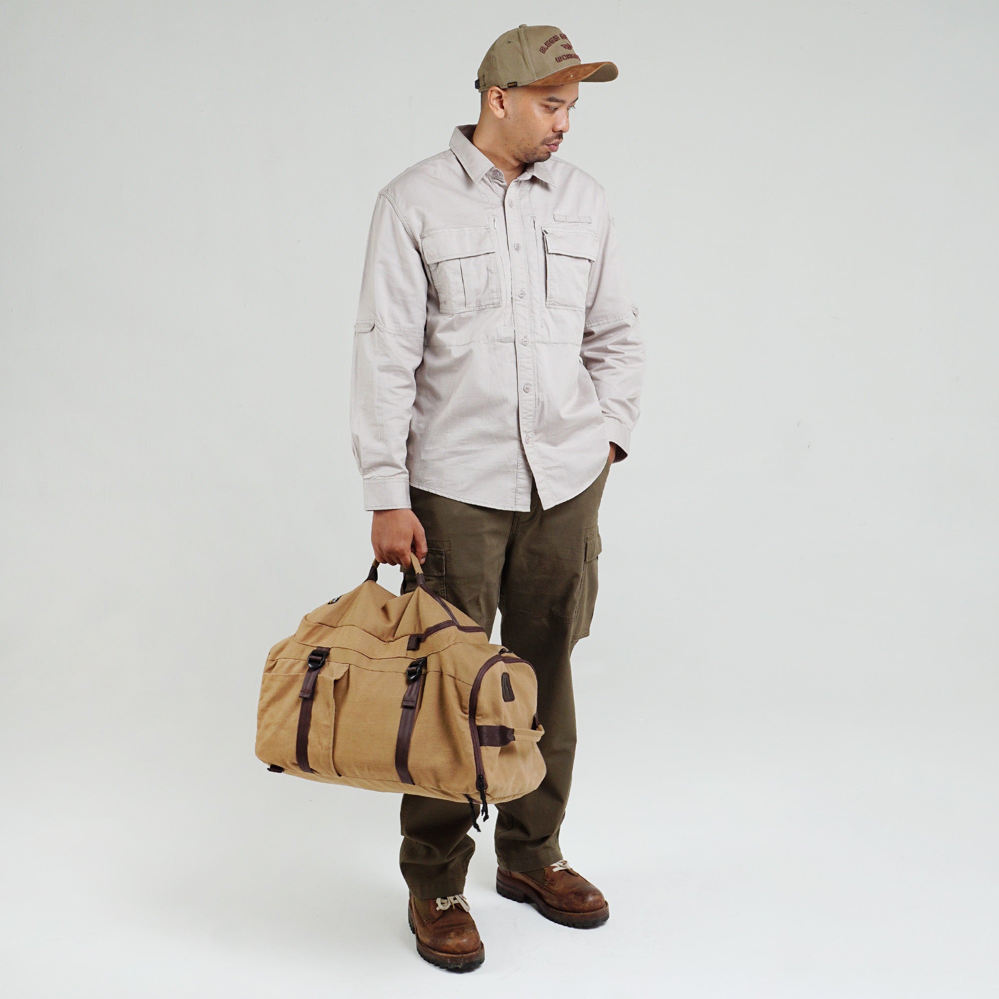 M.Gee Kemeja Kerja Outdoor Lengan Panjang GORDON C072 Light Khaky