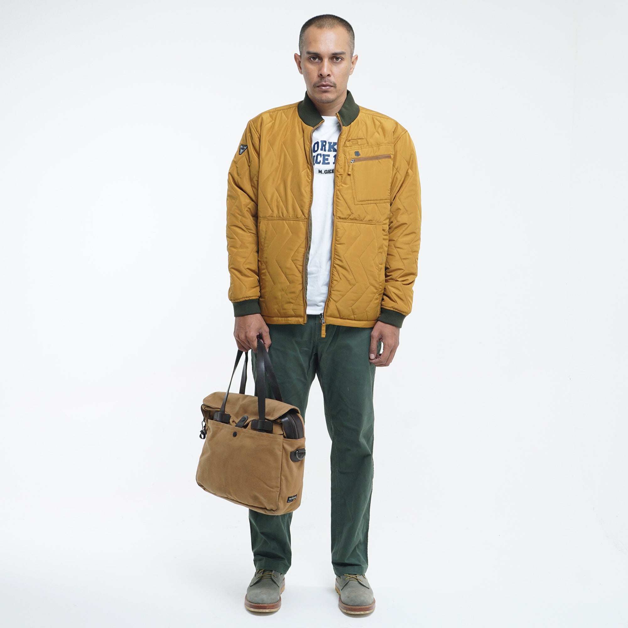 Jacket Quilted Reversible Grims 01 Yellow Mgeeworks