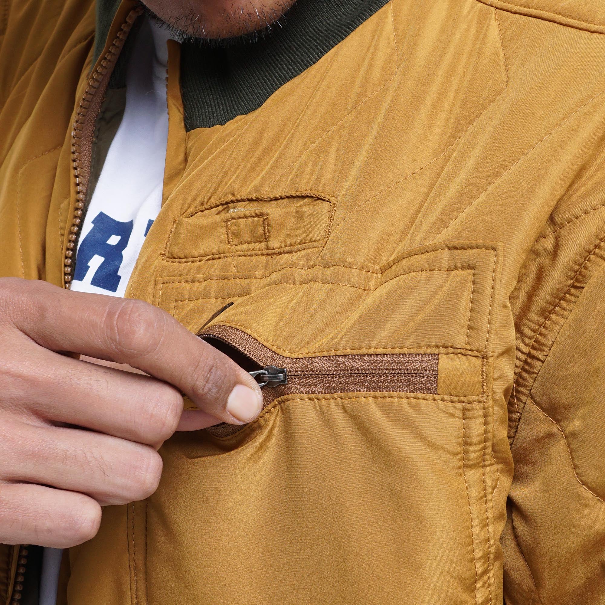 Jacket Quilted Reversible Grims 01 Yellow Mgeeworks