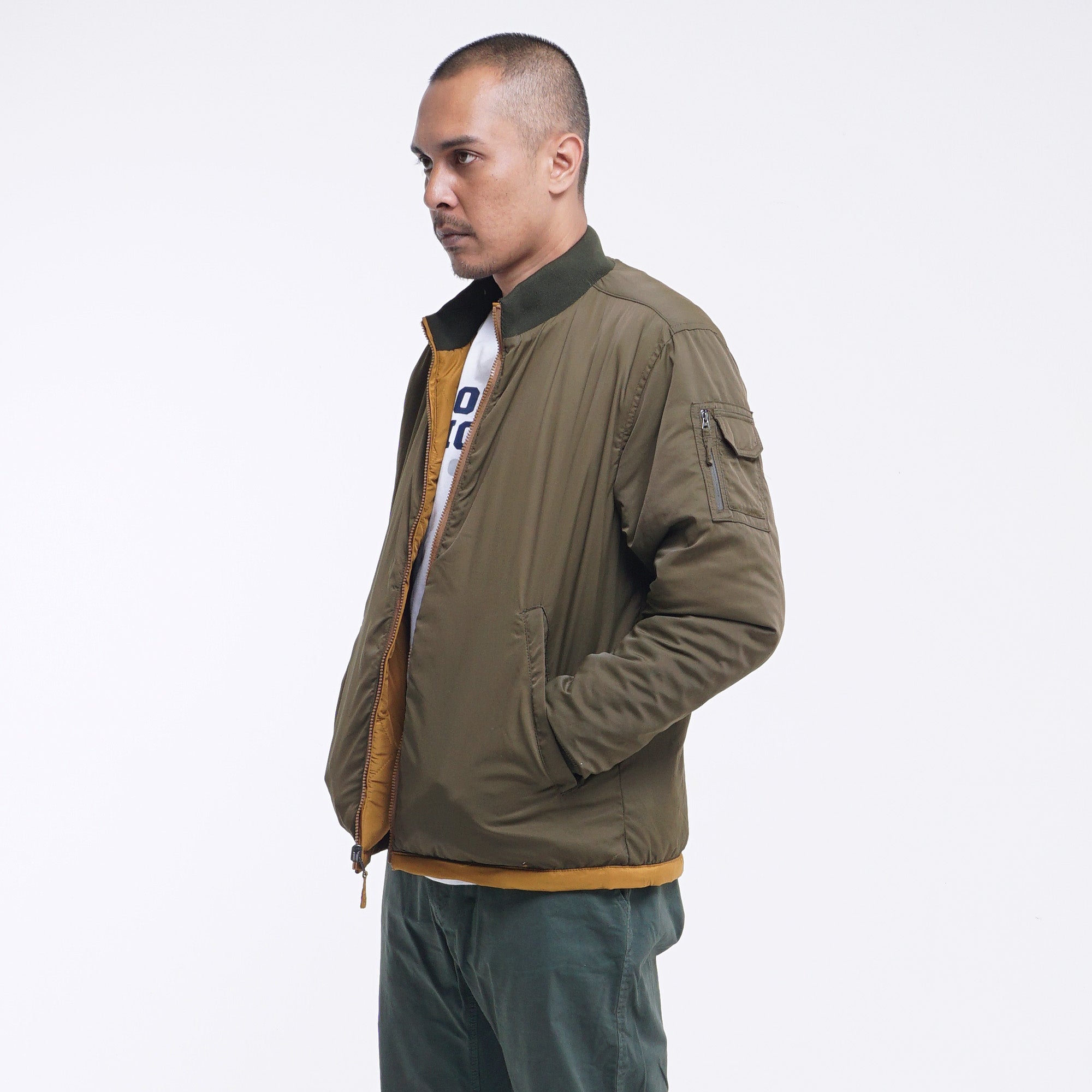 Jacket Quilted Reversible Grims 01 Yellow Mgeeworks