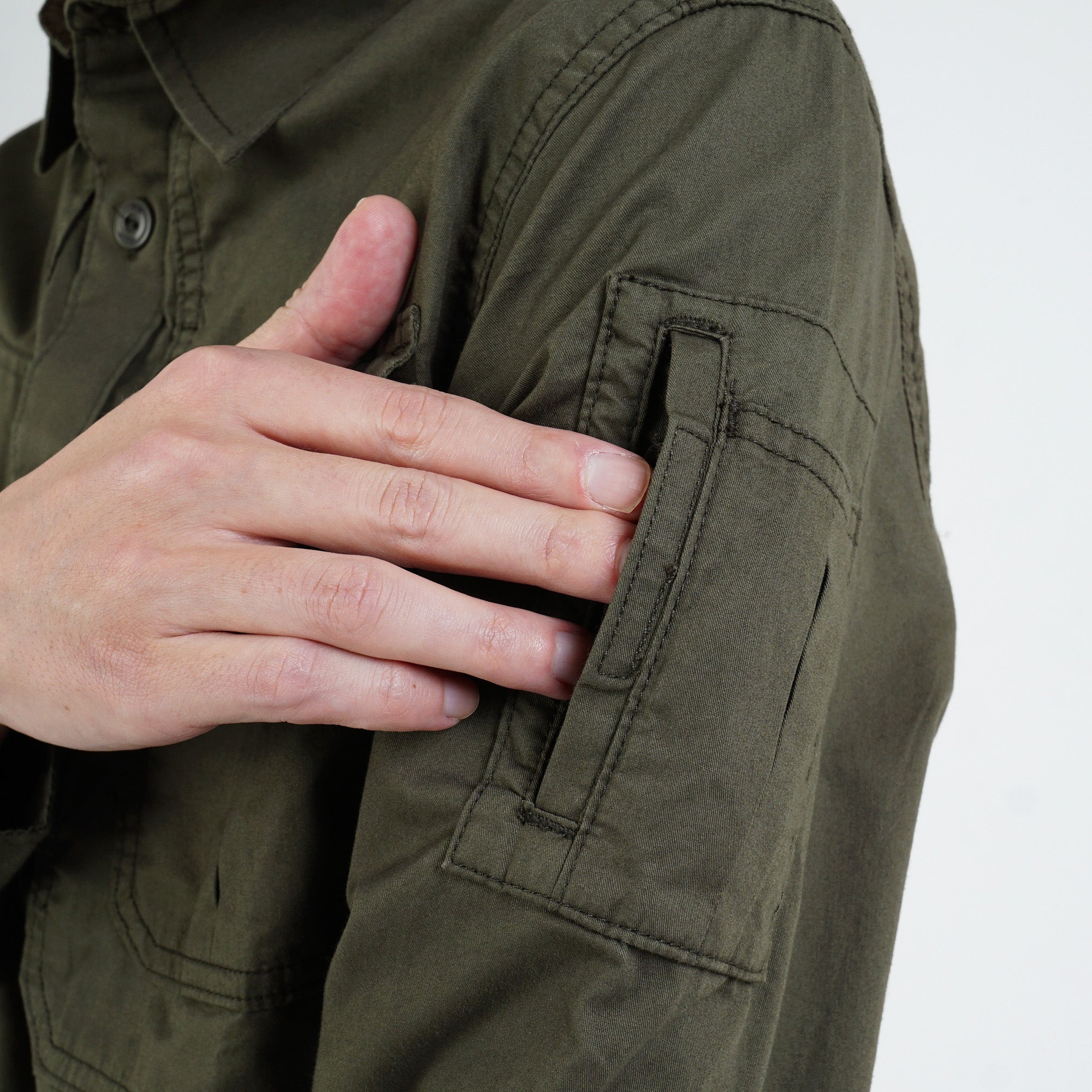 M.Gee Kemeja Outdoor Lengan Panjang Mgee Original Gordon C055 Green