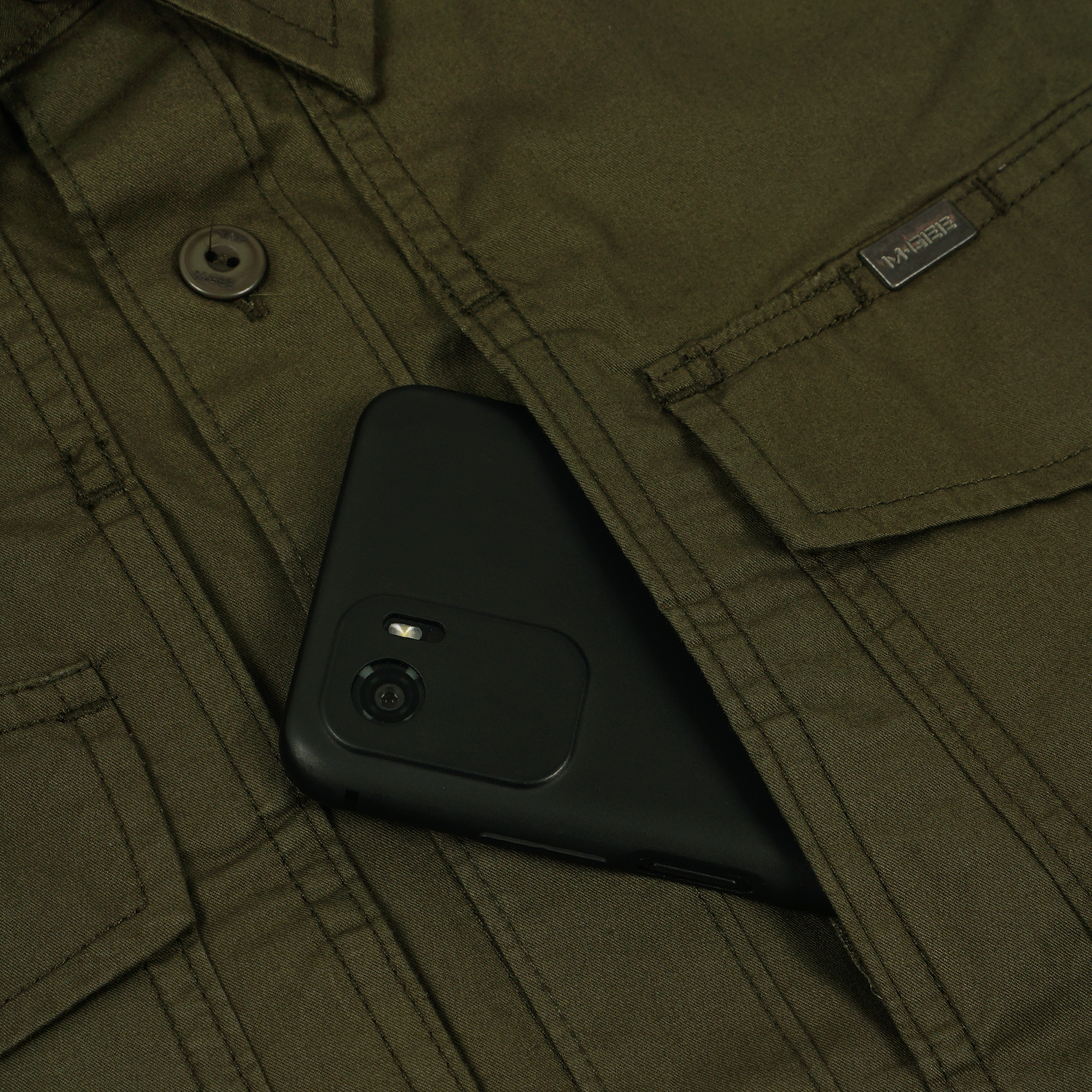 M.Gee Kemeja Outdoor Lengan Panjang Mgee Original Gordon C055 Green