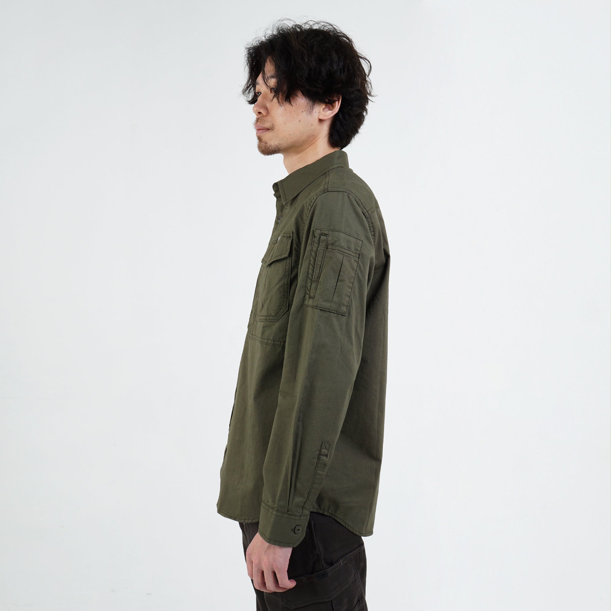 M.Gee Kemeja Outdoor Lengan Panjang Mgee Original Gordon C055 Green