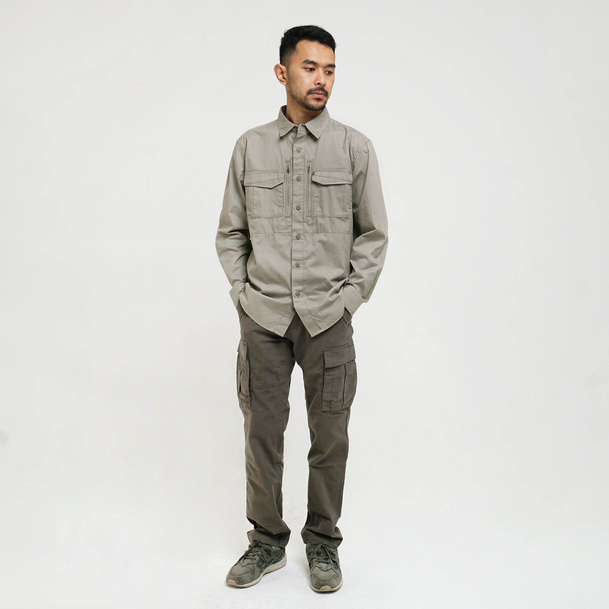 Shirt Long Sleeve GORDON LT GREY C066