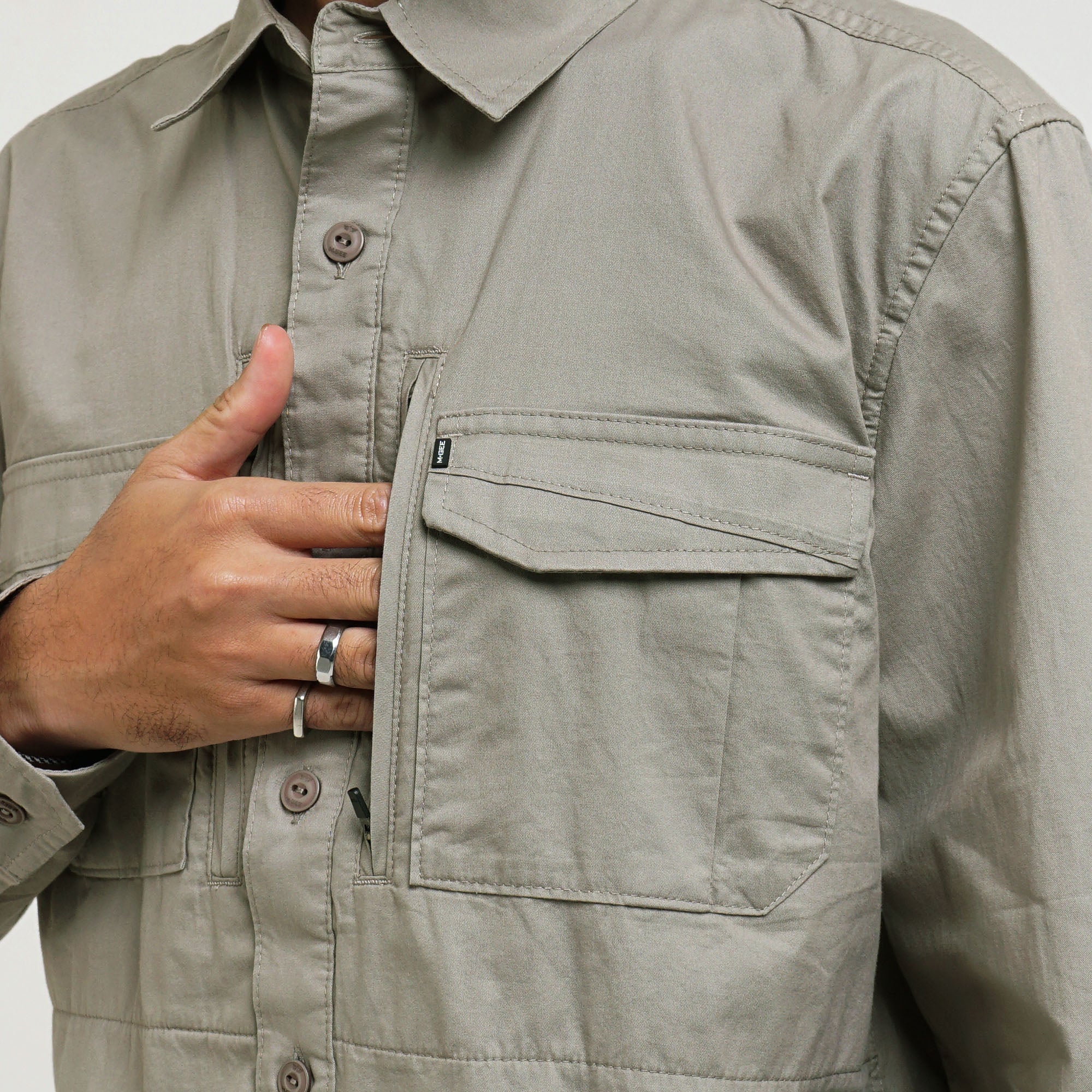 Shirt Long Sleeve GORDON LT GREY C066