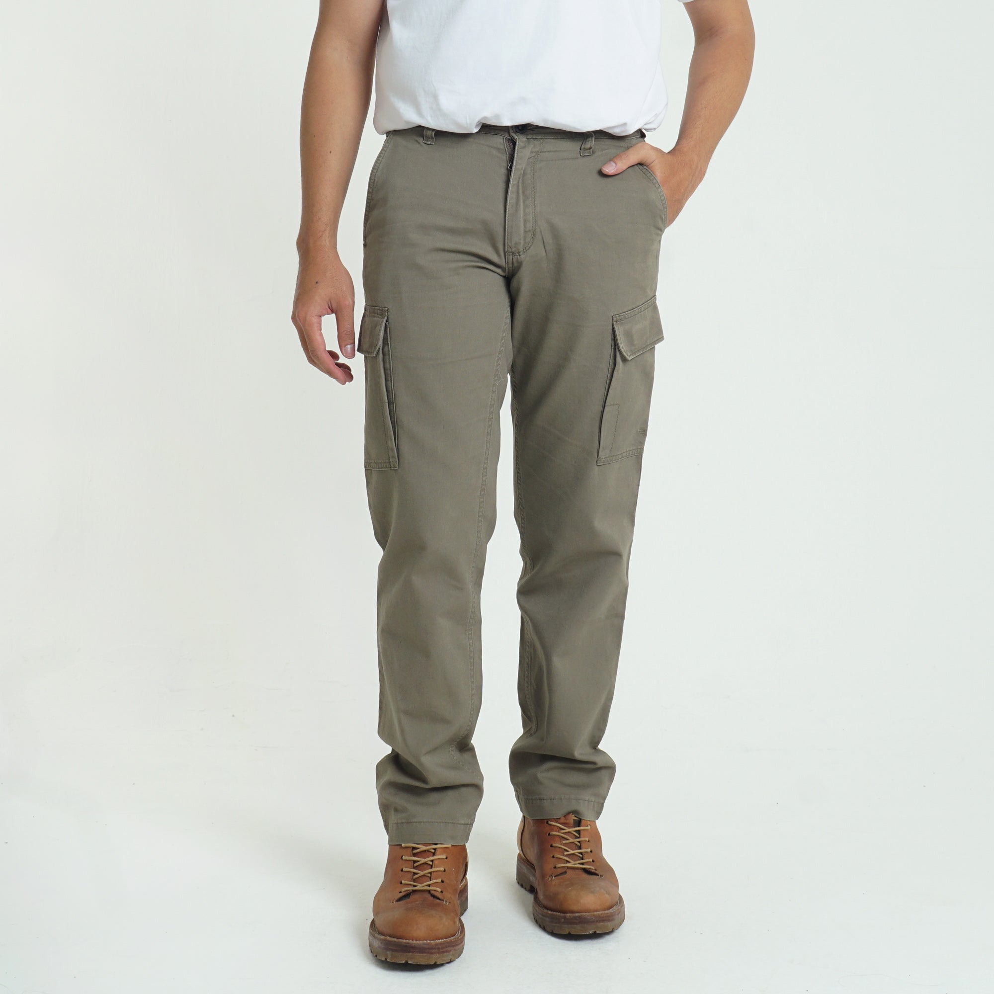 Long Pant Cargo GREG Light Olive
