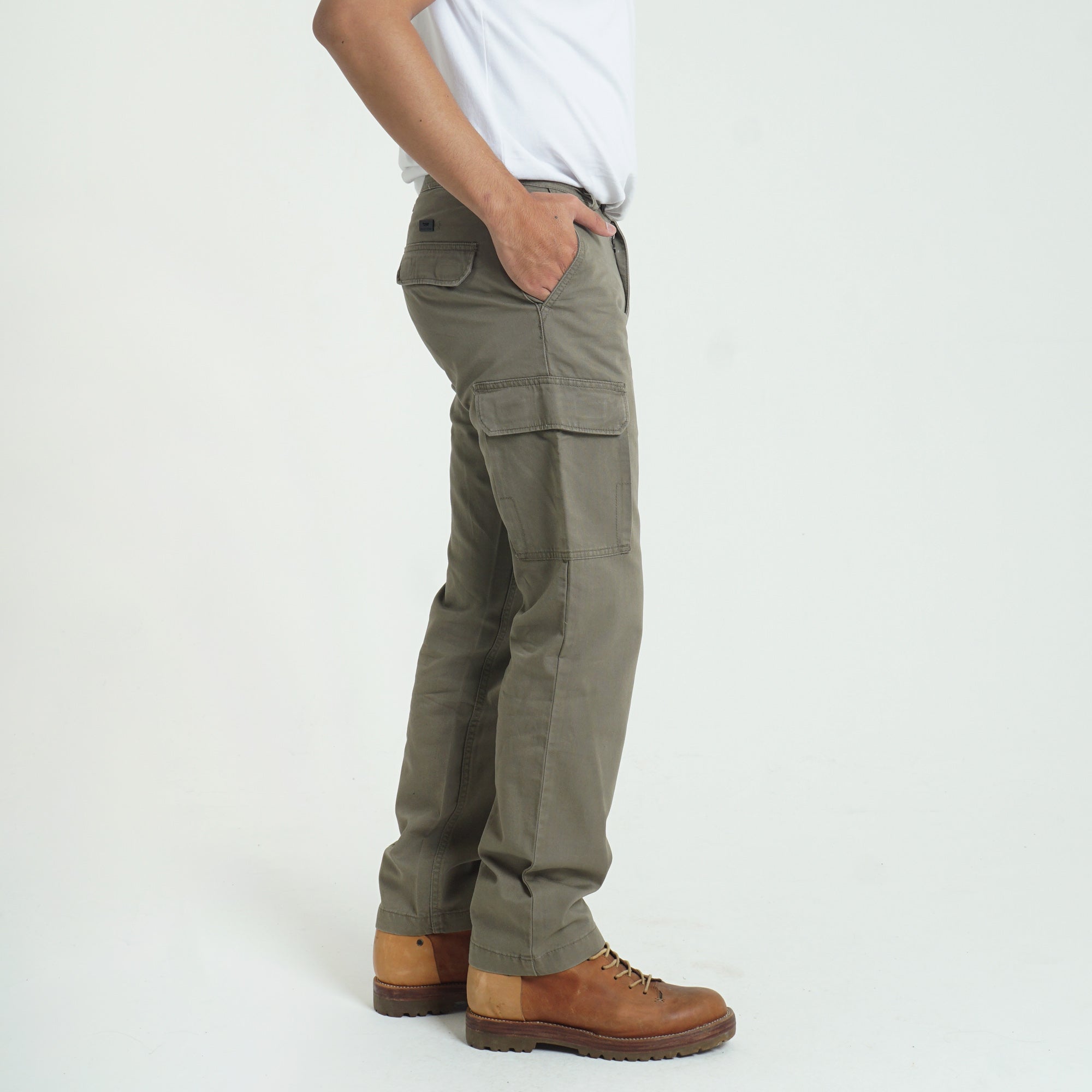Long Pant Cargo GREG Light Olive