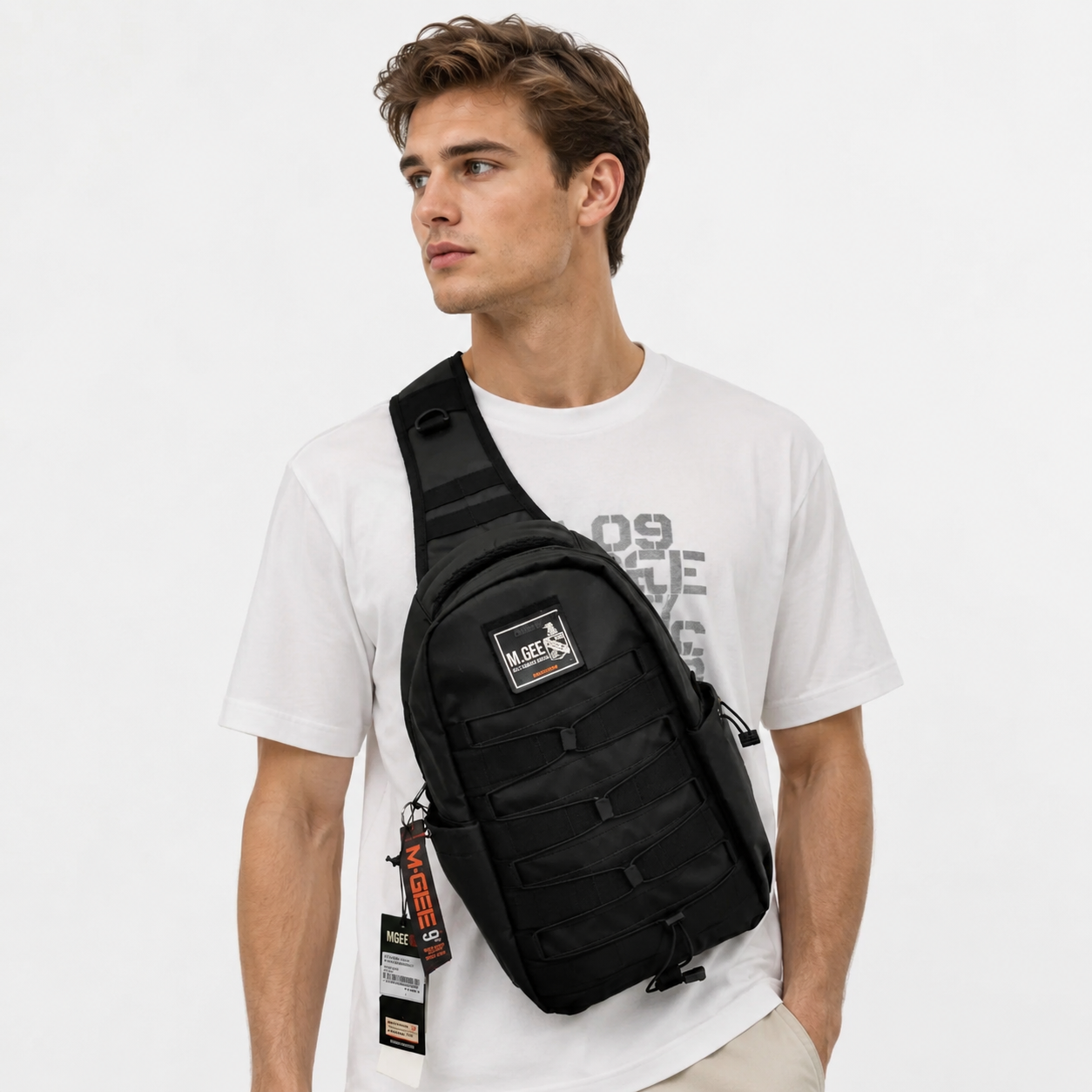 Tas Selempang Sling bag Justin C001 Black