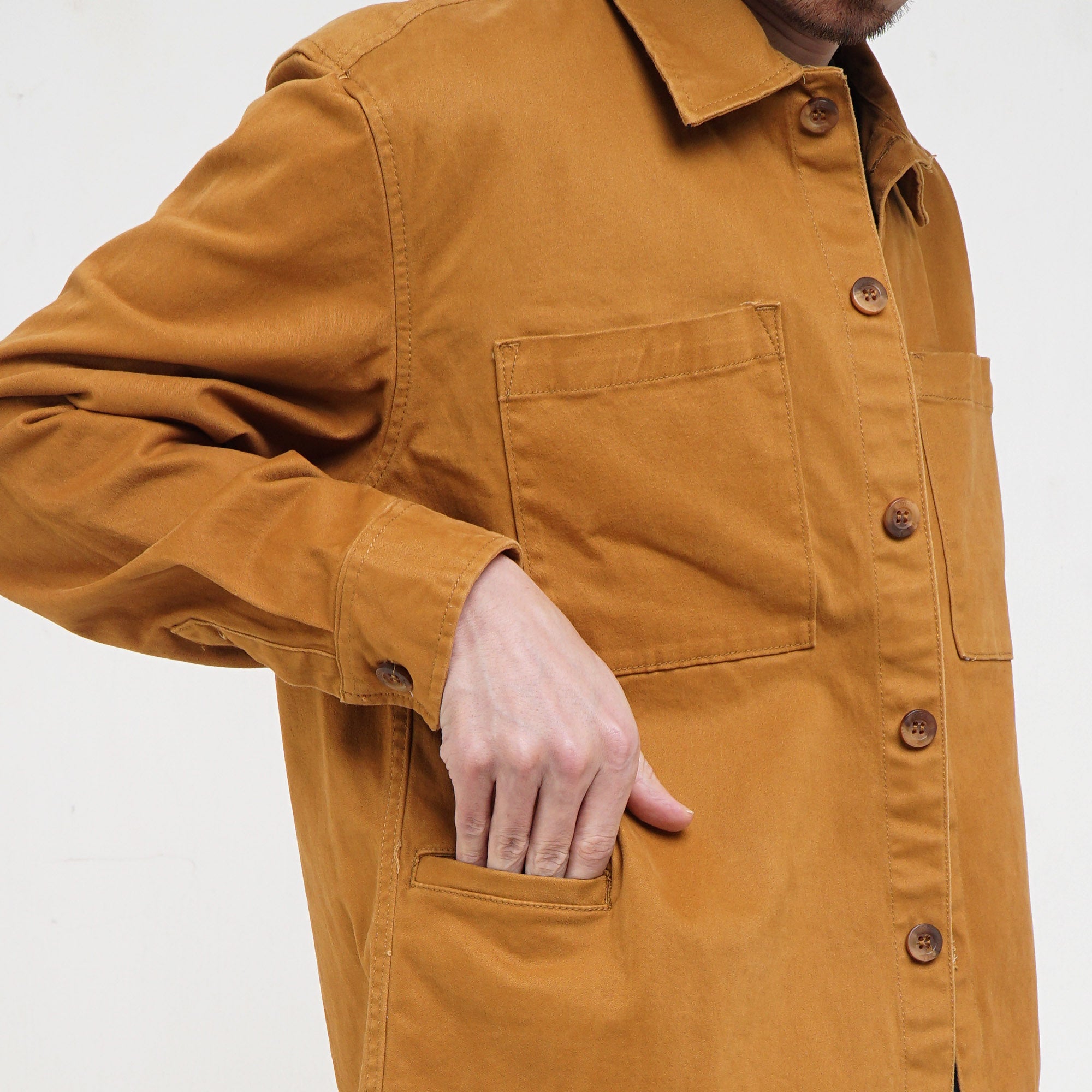 Kemeja Semi Jacket North C006 YELLOW