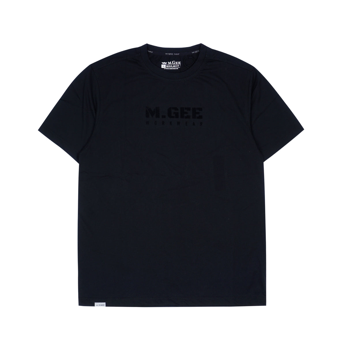 MGee Kaos Polos Pria Lengan Pendek M Gee Original Oliver C145 Black