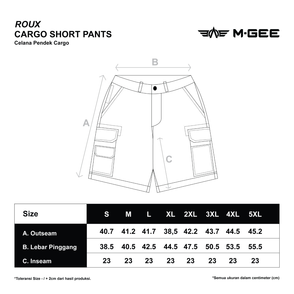 Short Cargo Pants Nilon Roux 01