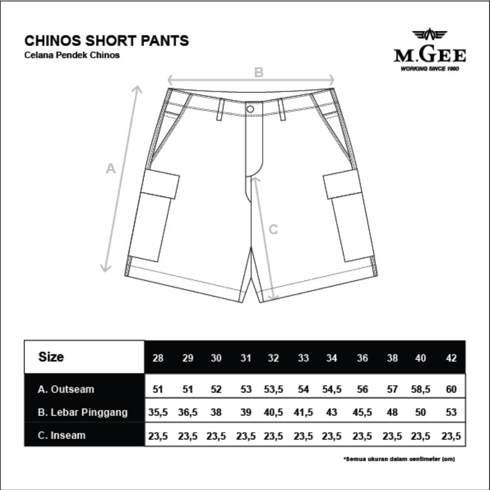 Short Pants Cargo Rows C003 Light Grey