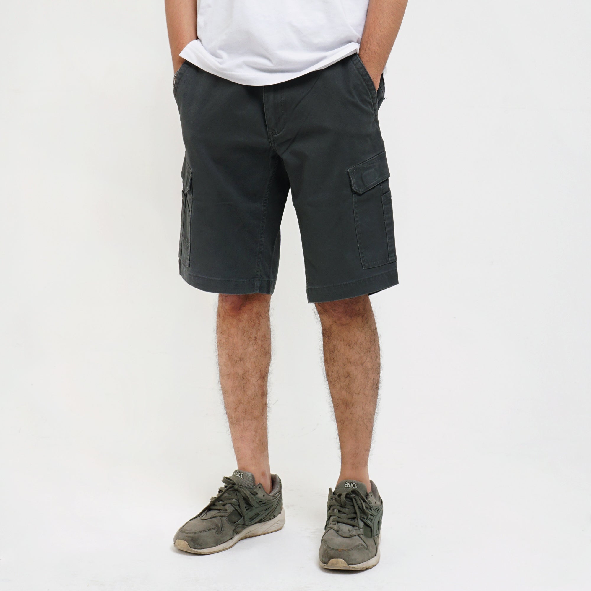 Short Cargo Pants Rows-s C001 Dark Grey