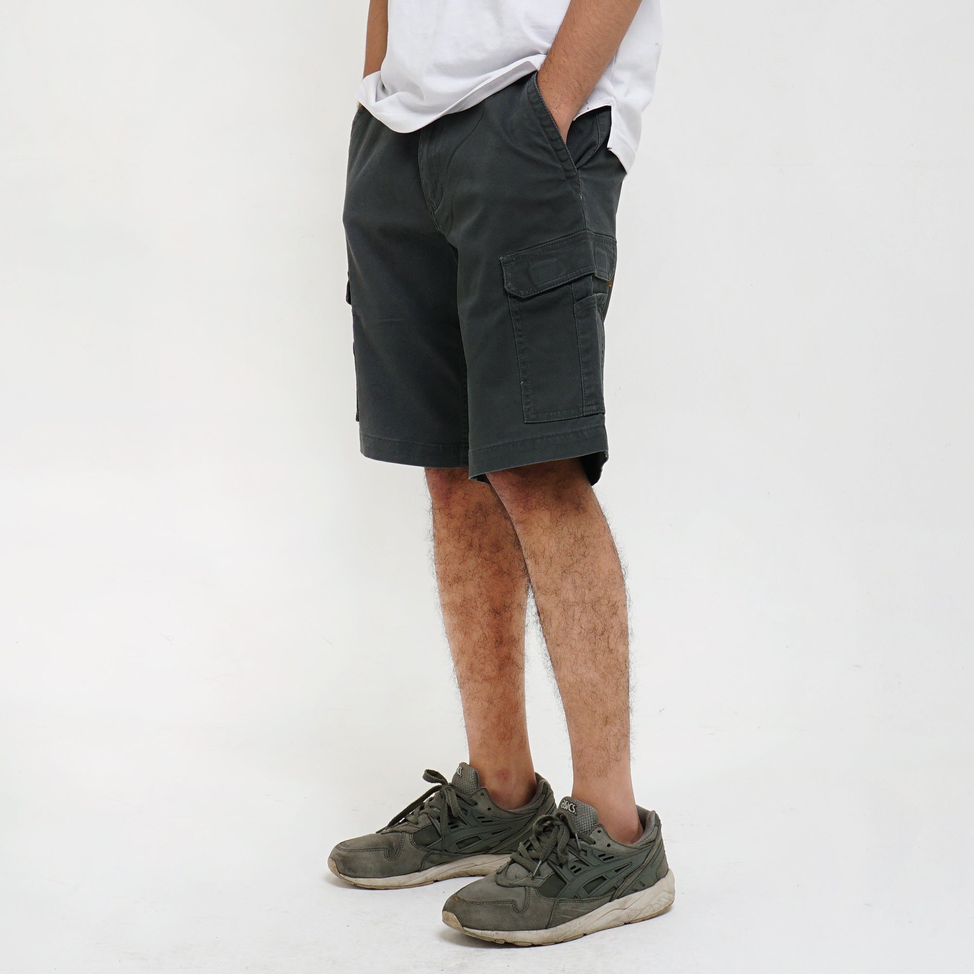 Short Cargo Pants Rows-s C001 Dark Grey