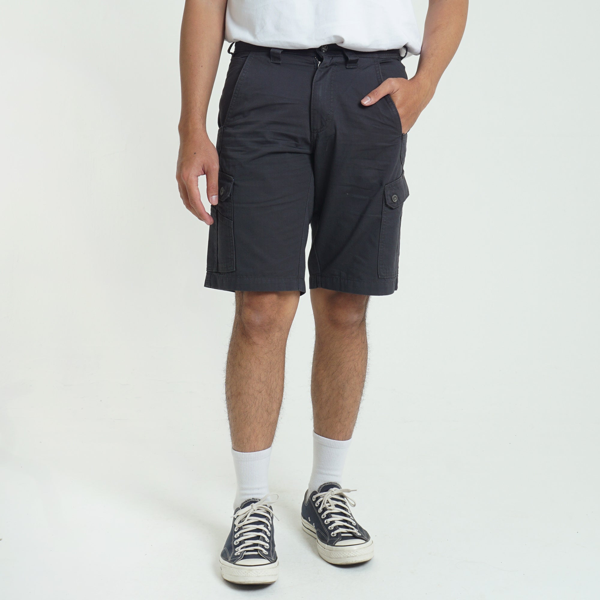 Short Pant Cargo Rows C006 Dark Grey