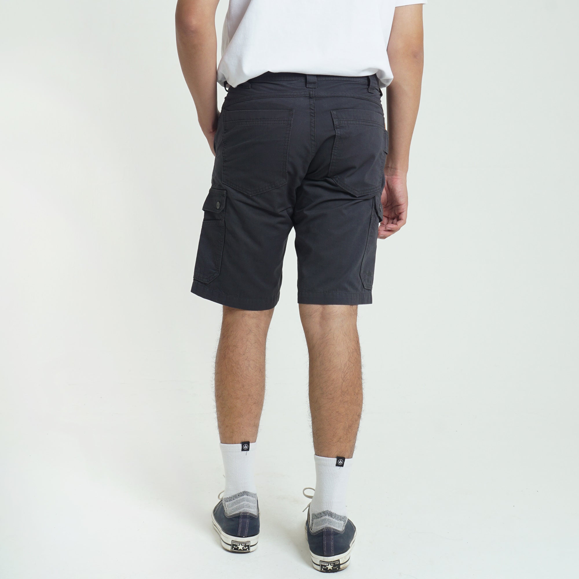 Short Pant Cargo Rows C006 Dark Grey